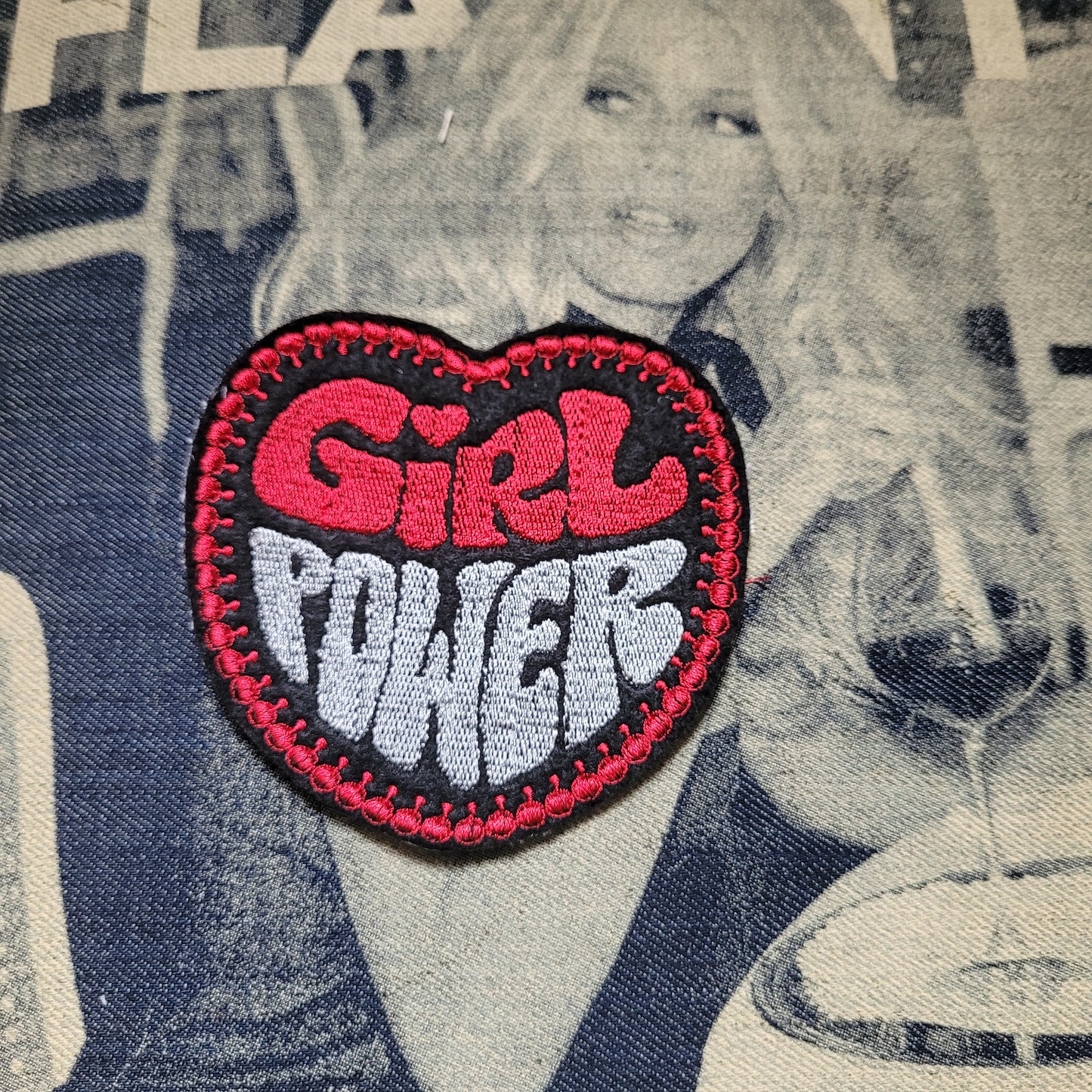 Patch brodé "Girl power" - PUNK & COTON