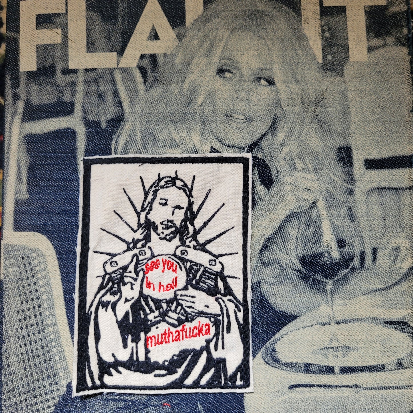 Patch Brodé Jesus See You in Hell Muthafucka - PUNK & COTON