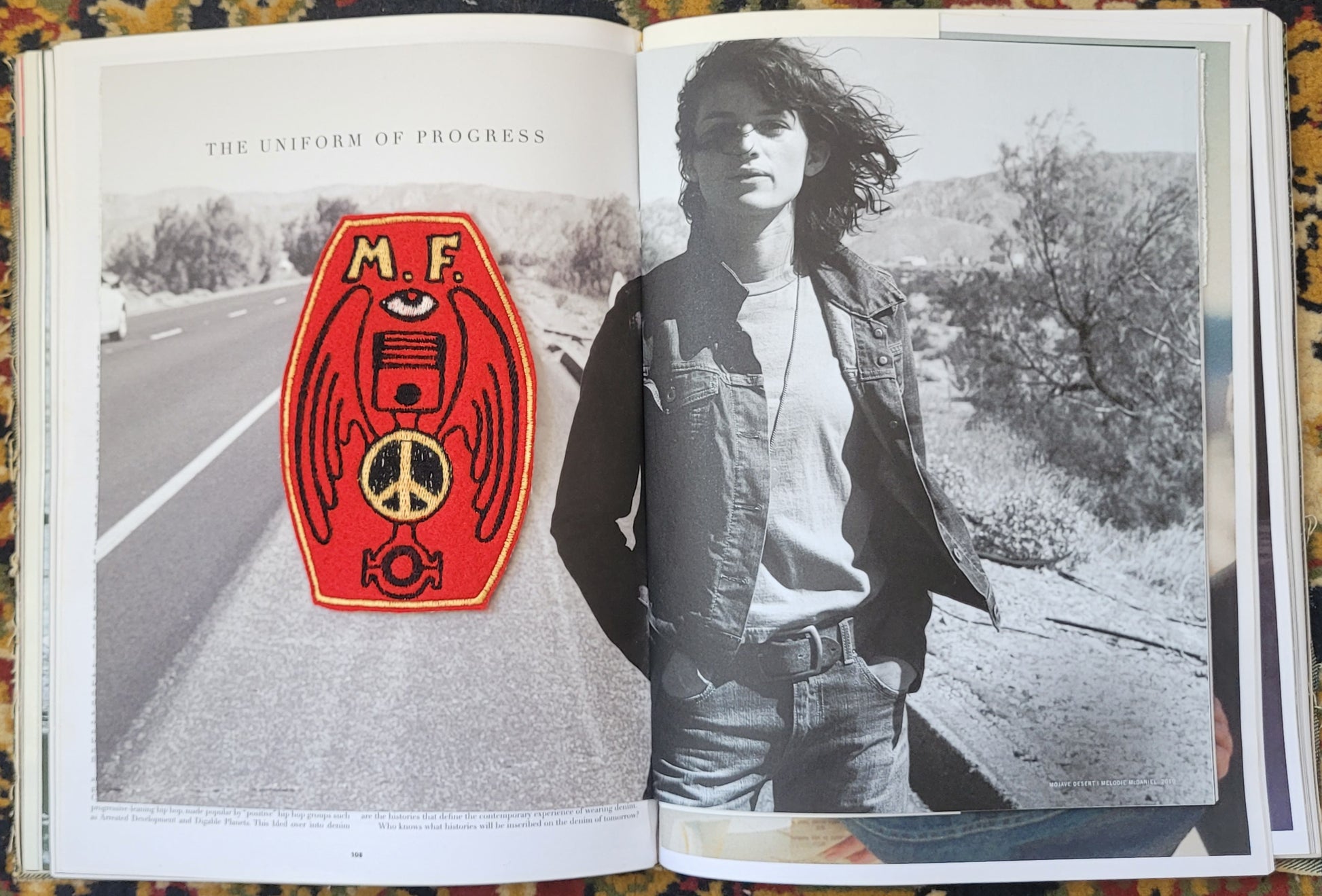 Patch Brodé Piston Bielle Peace & Love - PUNK & COTON