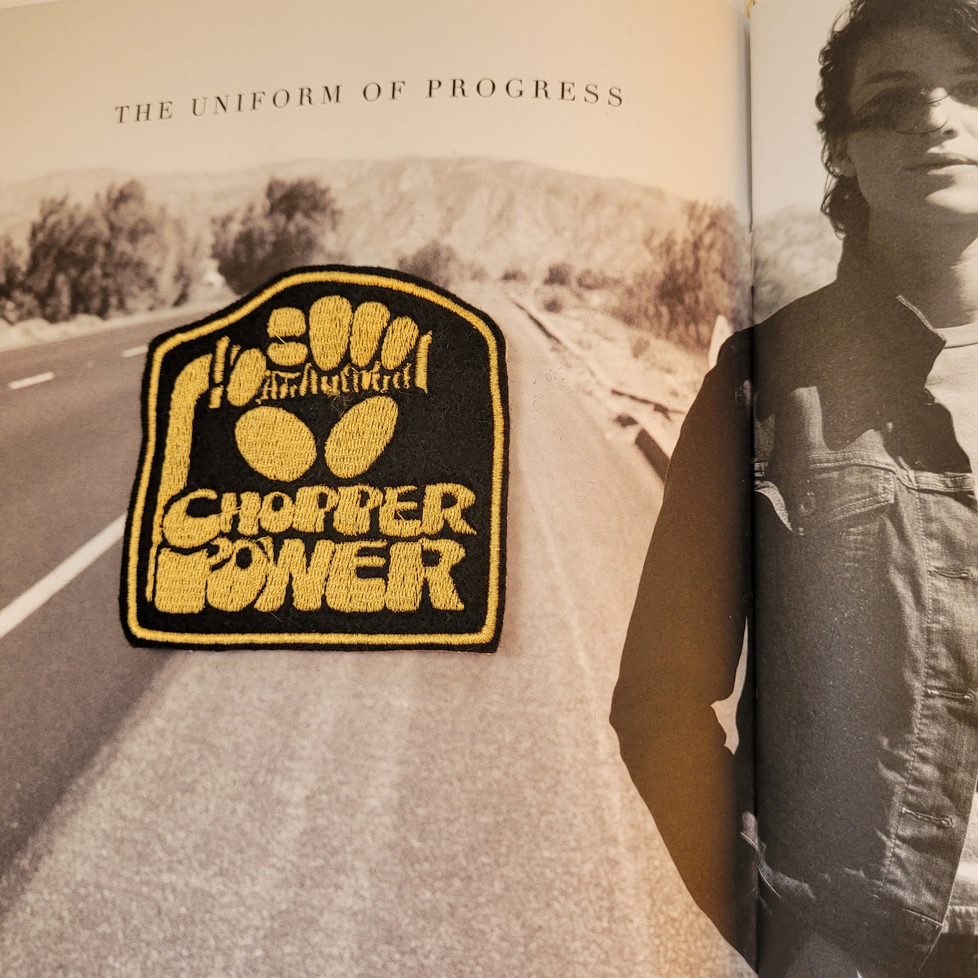 Patch Brodé Chopper Power Version Black & Gold - PUNK & COTON