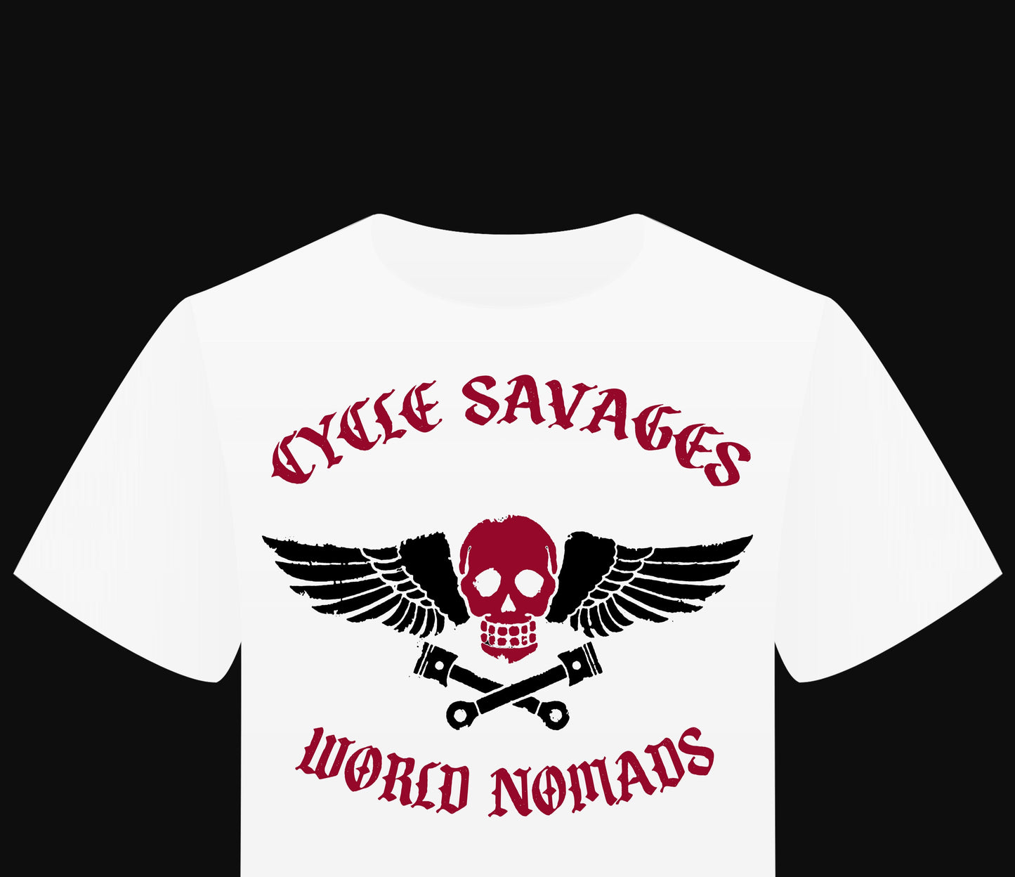 T-Shirt " Cycle savages" world nomads - PUNK & COTON