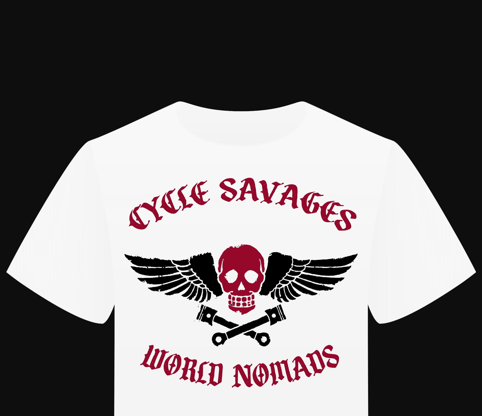 T-Shirt " Cycle savages" world nomads - PUNK & COTON