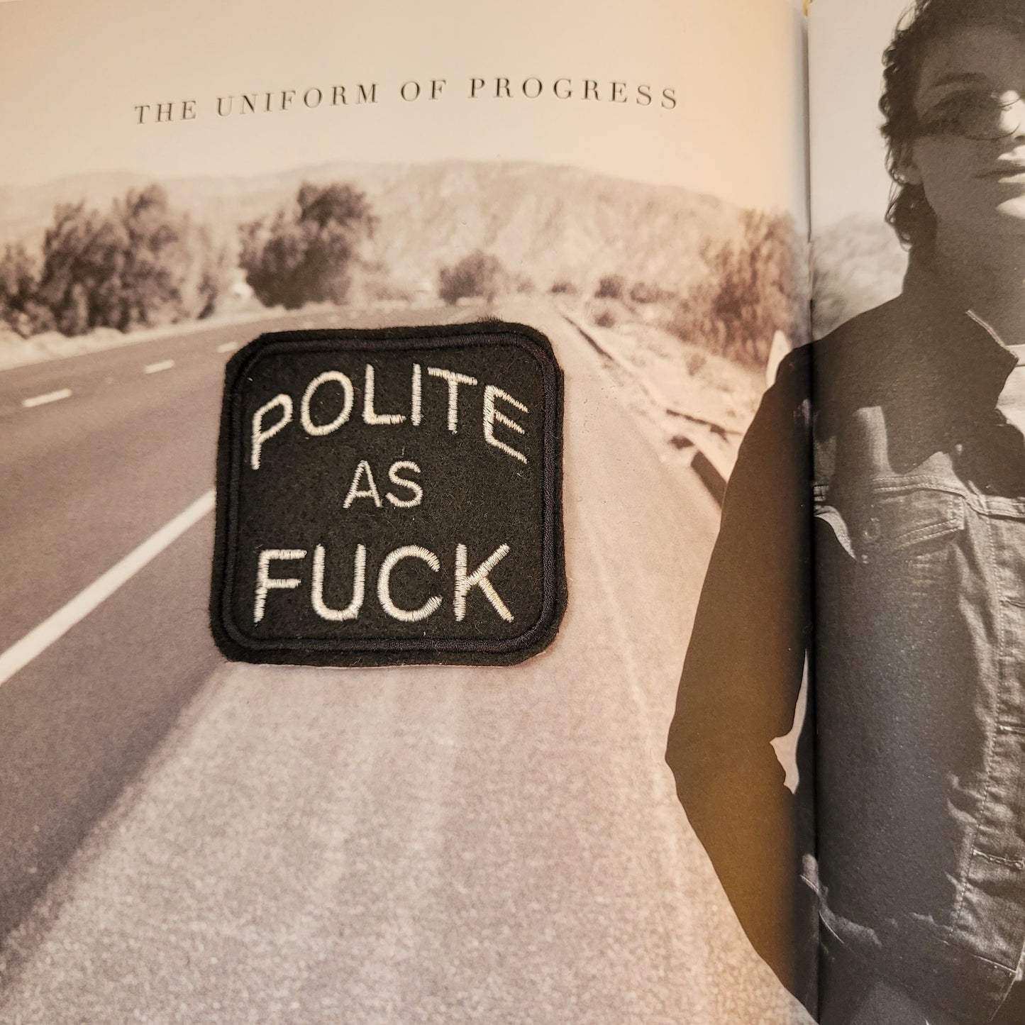 Patch Brodé Polite as fuck - PUNK & COTON
