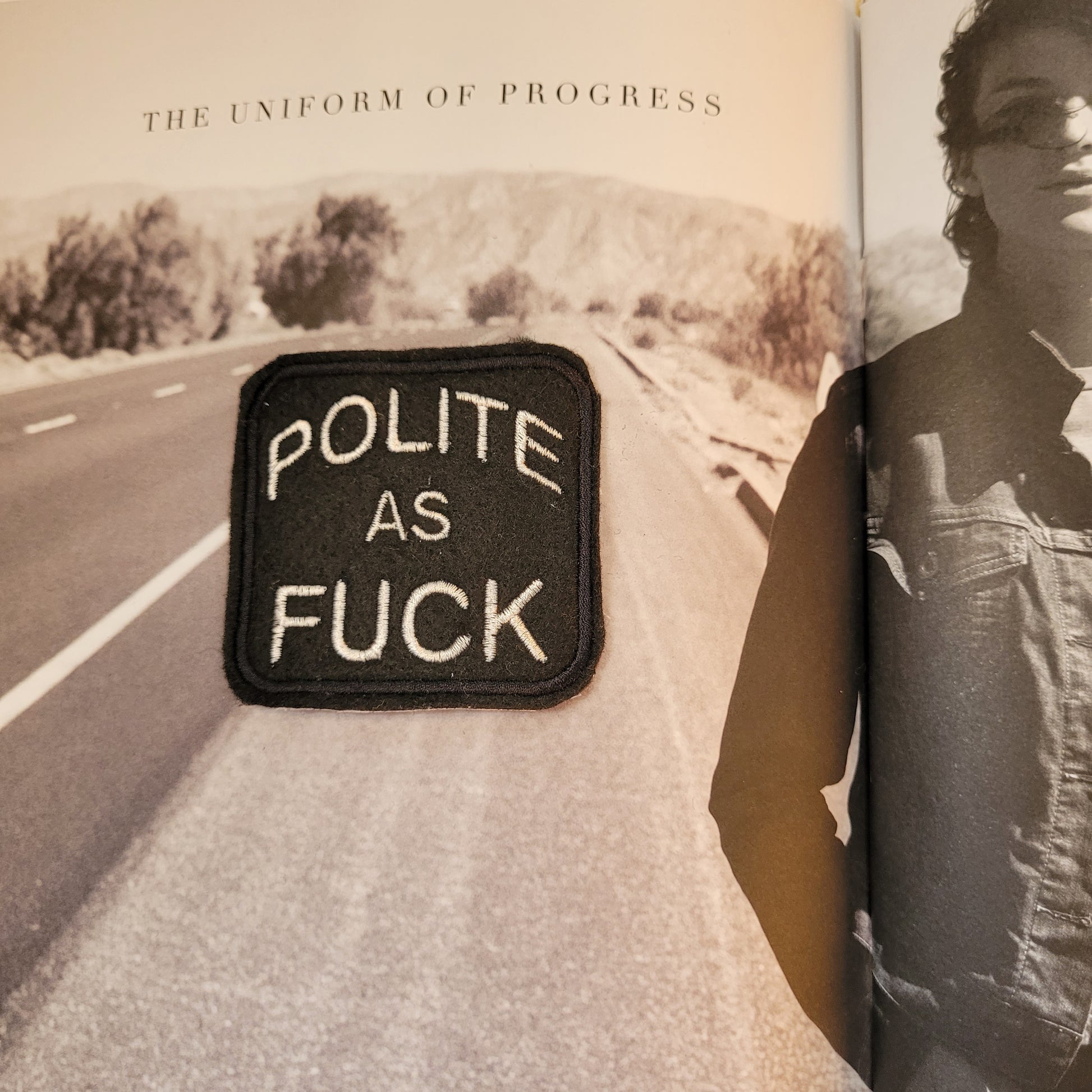 Patch Brodé Polite as fuck - PUNK & COTON