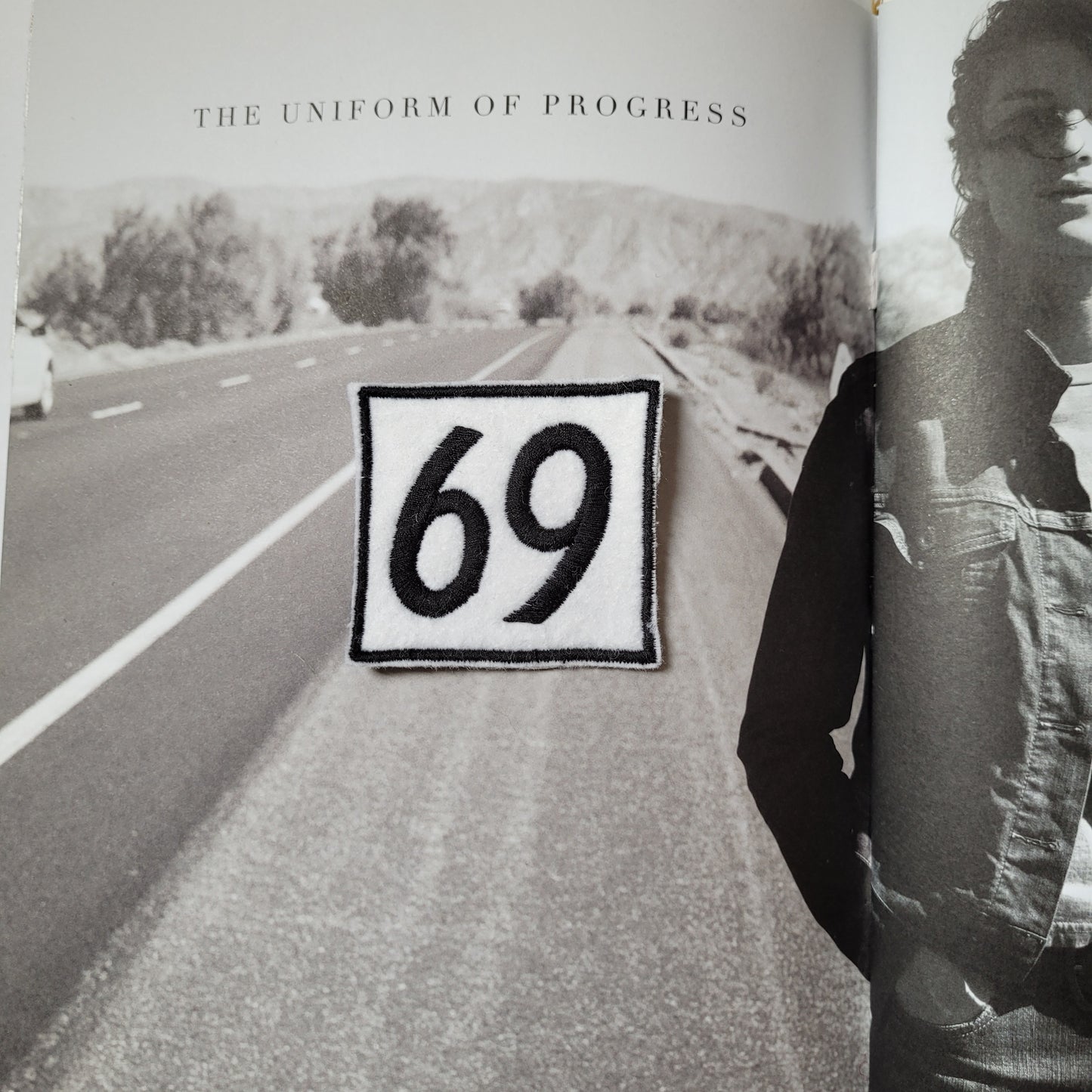 Patch Brodé 69 CARRE (Version Blanche) - PUNK & COTON