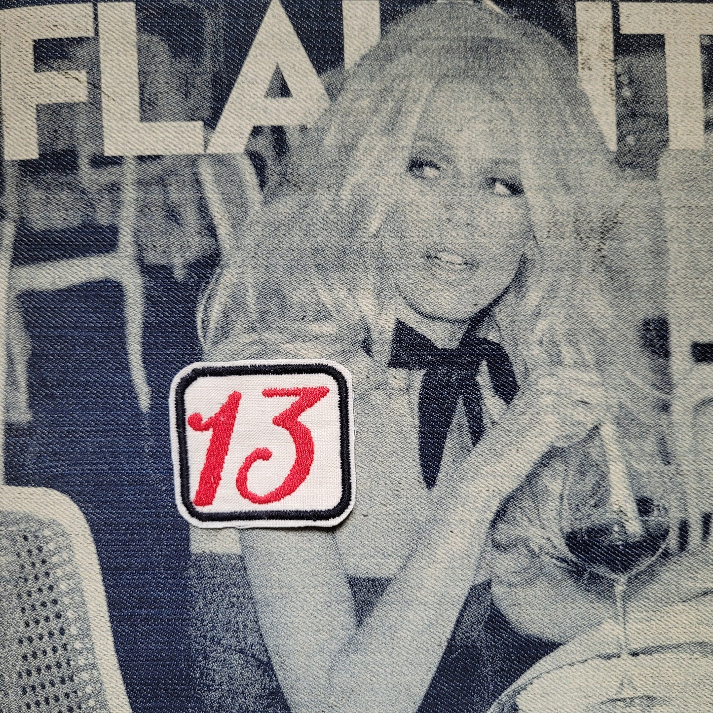 Patch Brodé "13" Perfect on your cut EN TISSU VIEUX COTON - PUNK & COTON