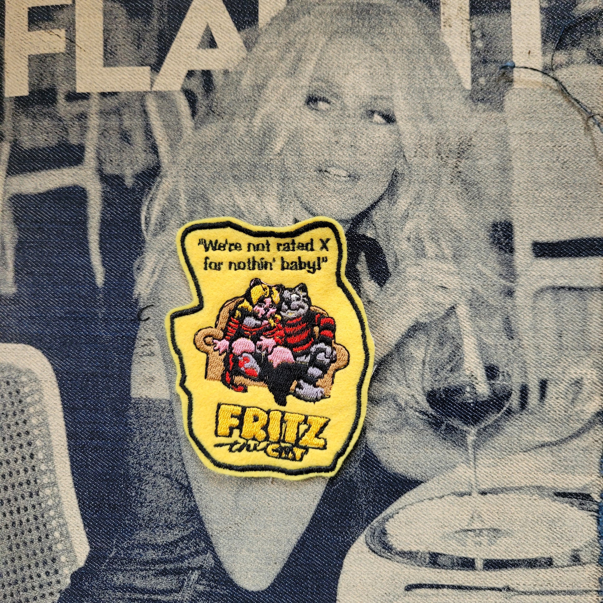 Patch Brodé Fritz the cat and the girlfriend - PUNK & COTON