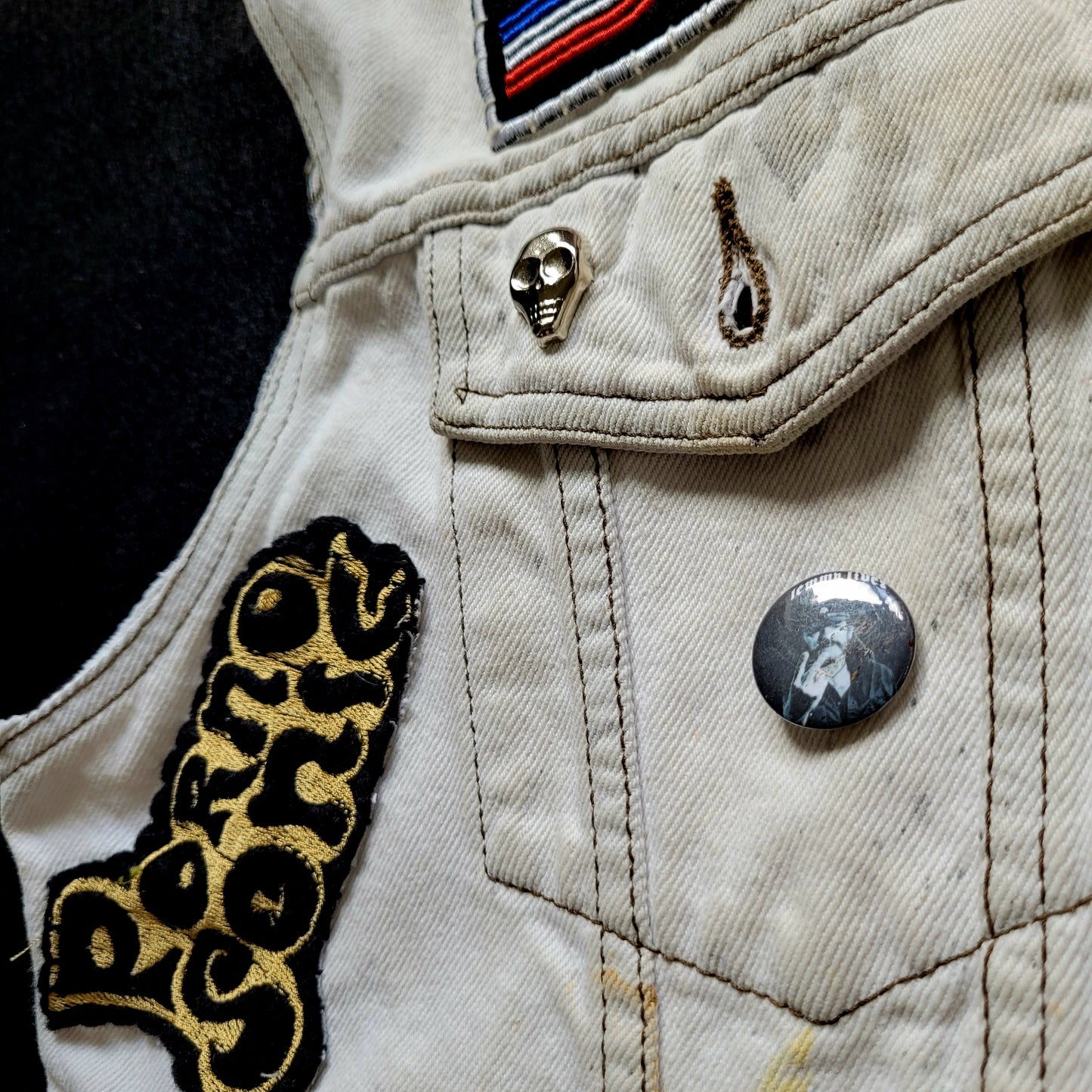 "STONED RIDERS JOSHUA TREE CAL."Handembroidery Levi's Jacket - PUNK & COTON