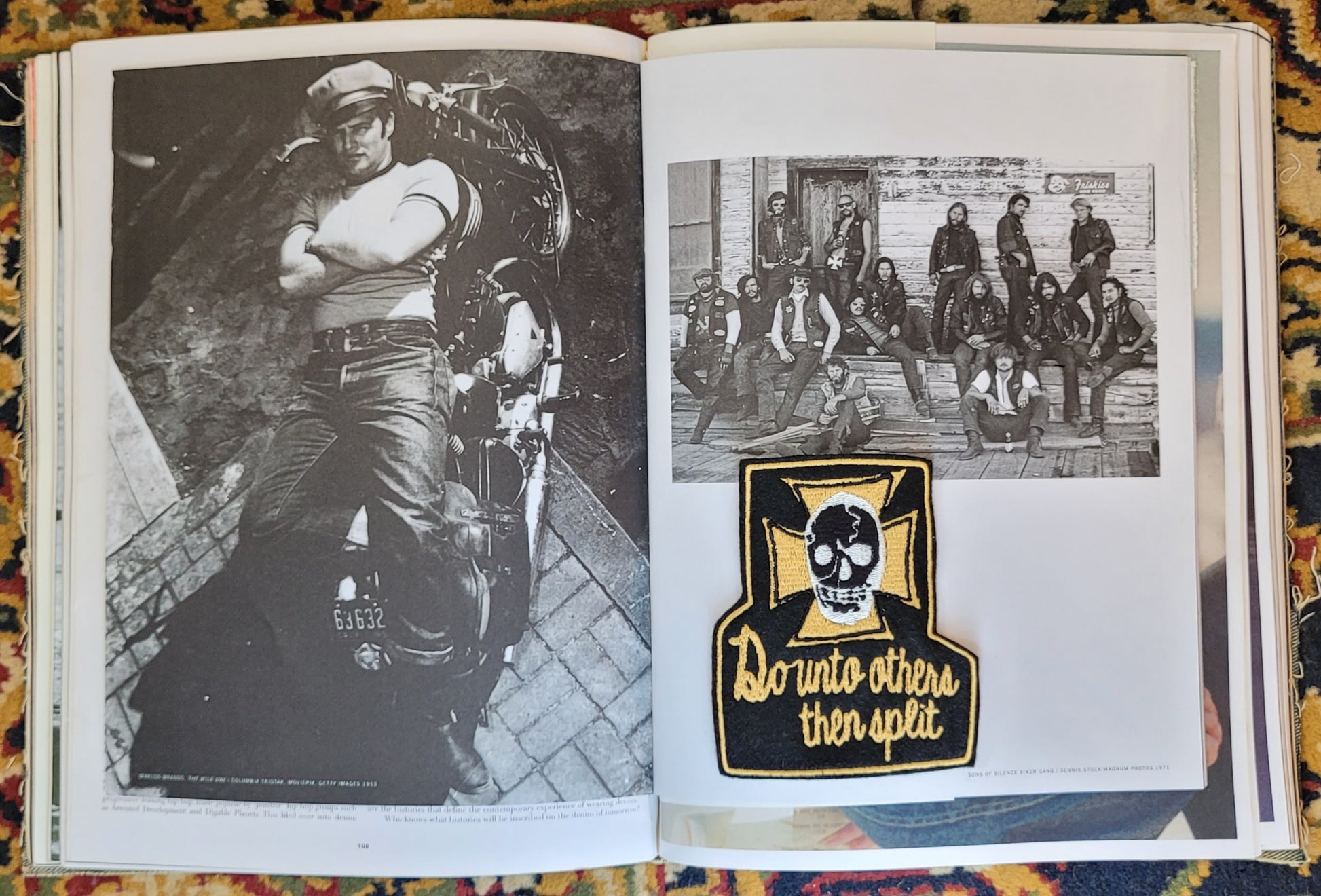 Patch Brodé Do Unto Others Then Split Version Black - PUNK & COTON