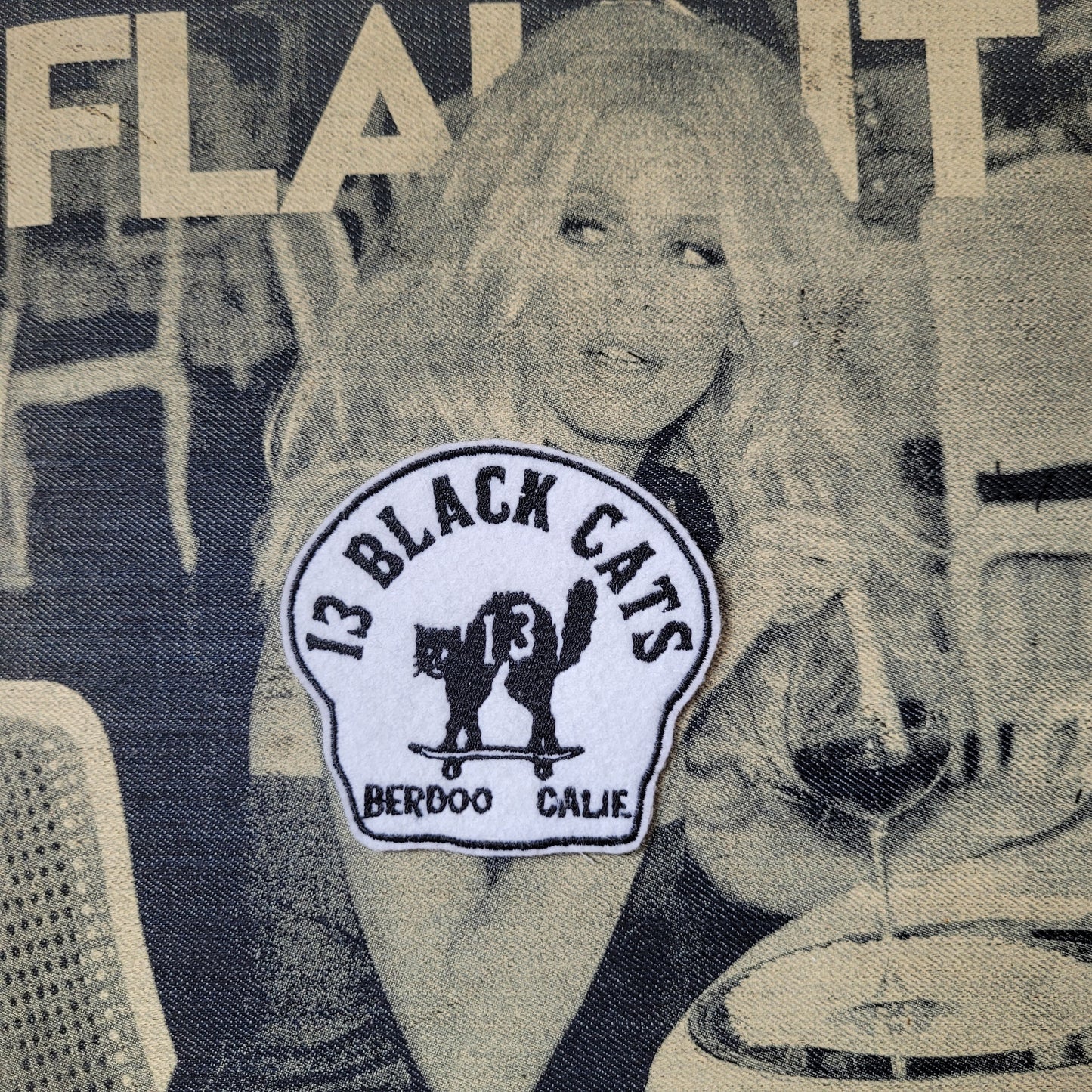 Patch Brodé 13 Black Cats - PUNK & COTON