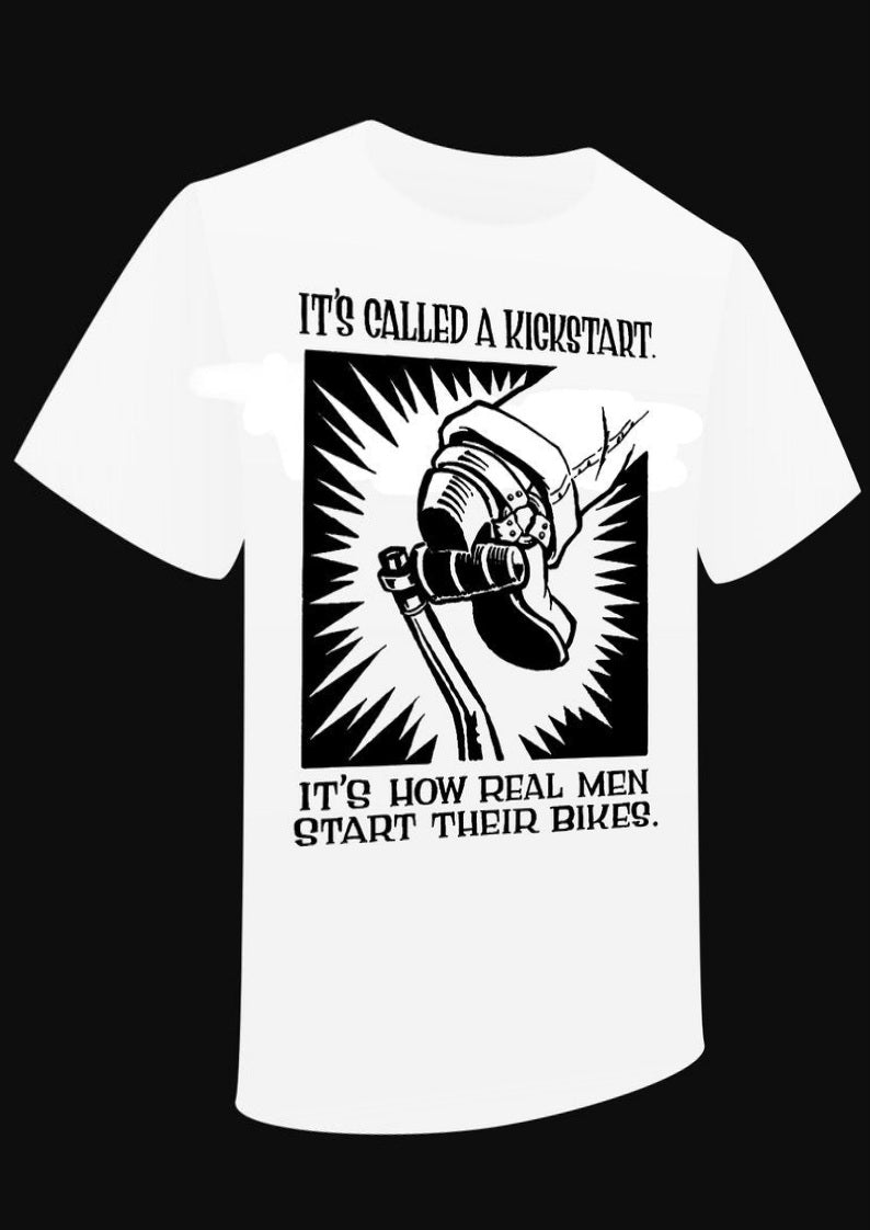 T-shirt "Kickstart" bike - PUNK & COTON