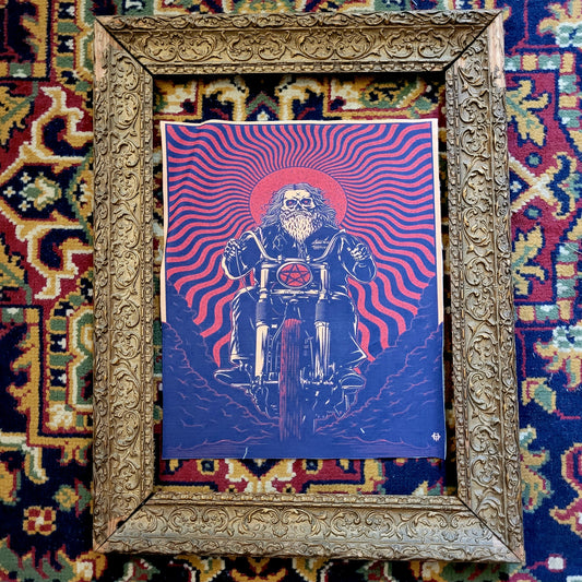 Backpatch "Biker skull Death" - PUNK & COTON