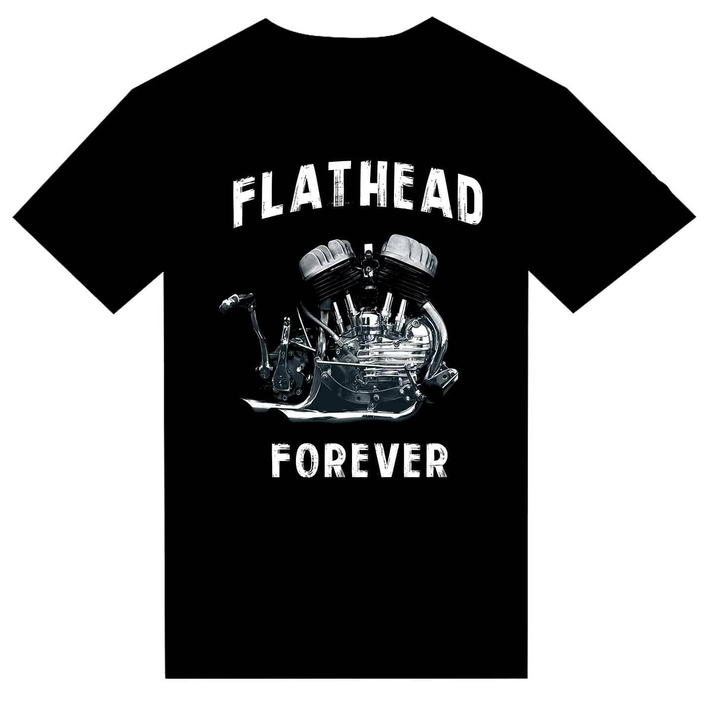 T-shirt "Flathead Forever" MOTORCYCLE - PUNK & COTON