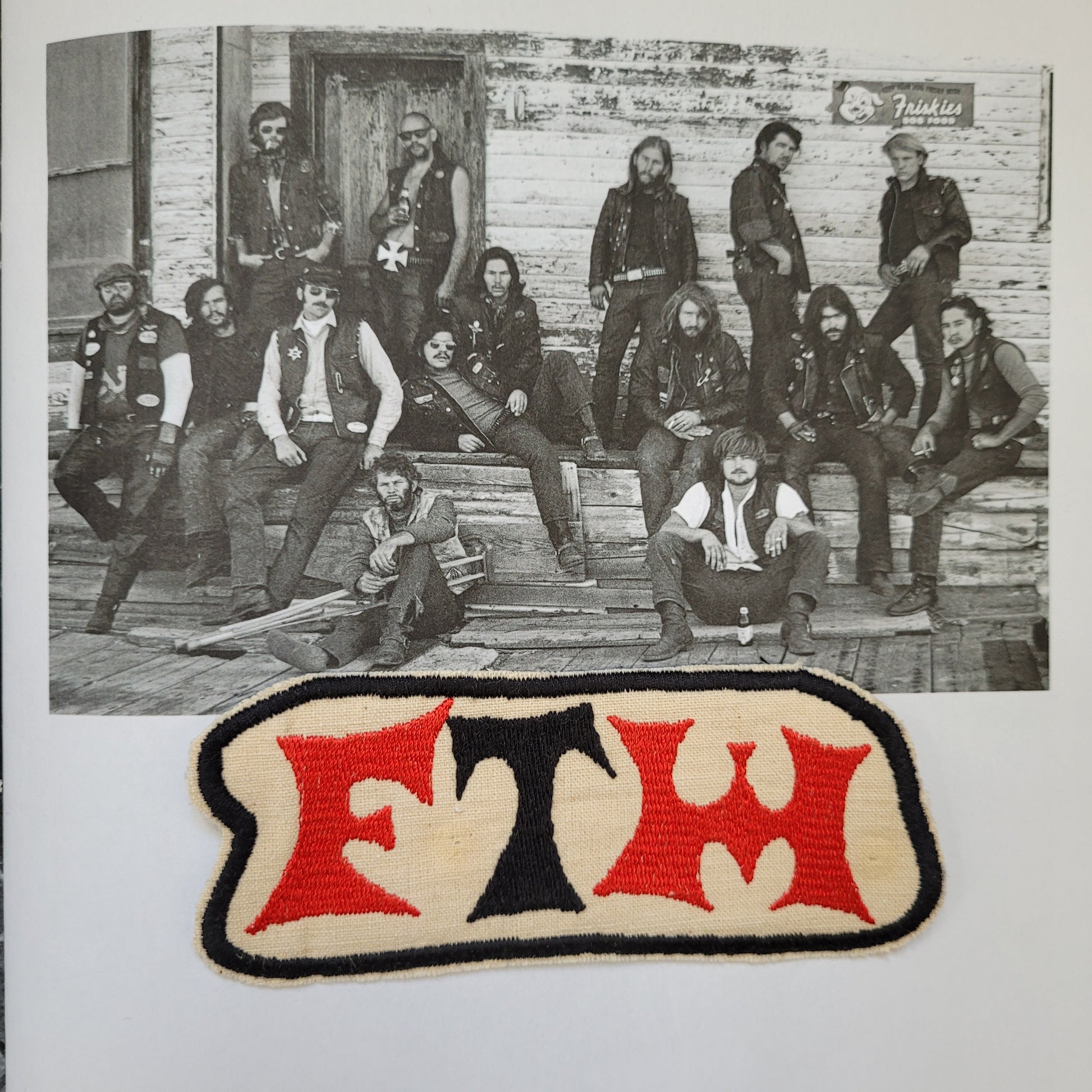 Patch Brodé "FTW ..." EN VIEUX TISSU COTON - PUNK & COTON