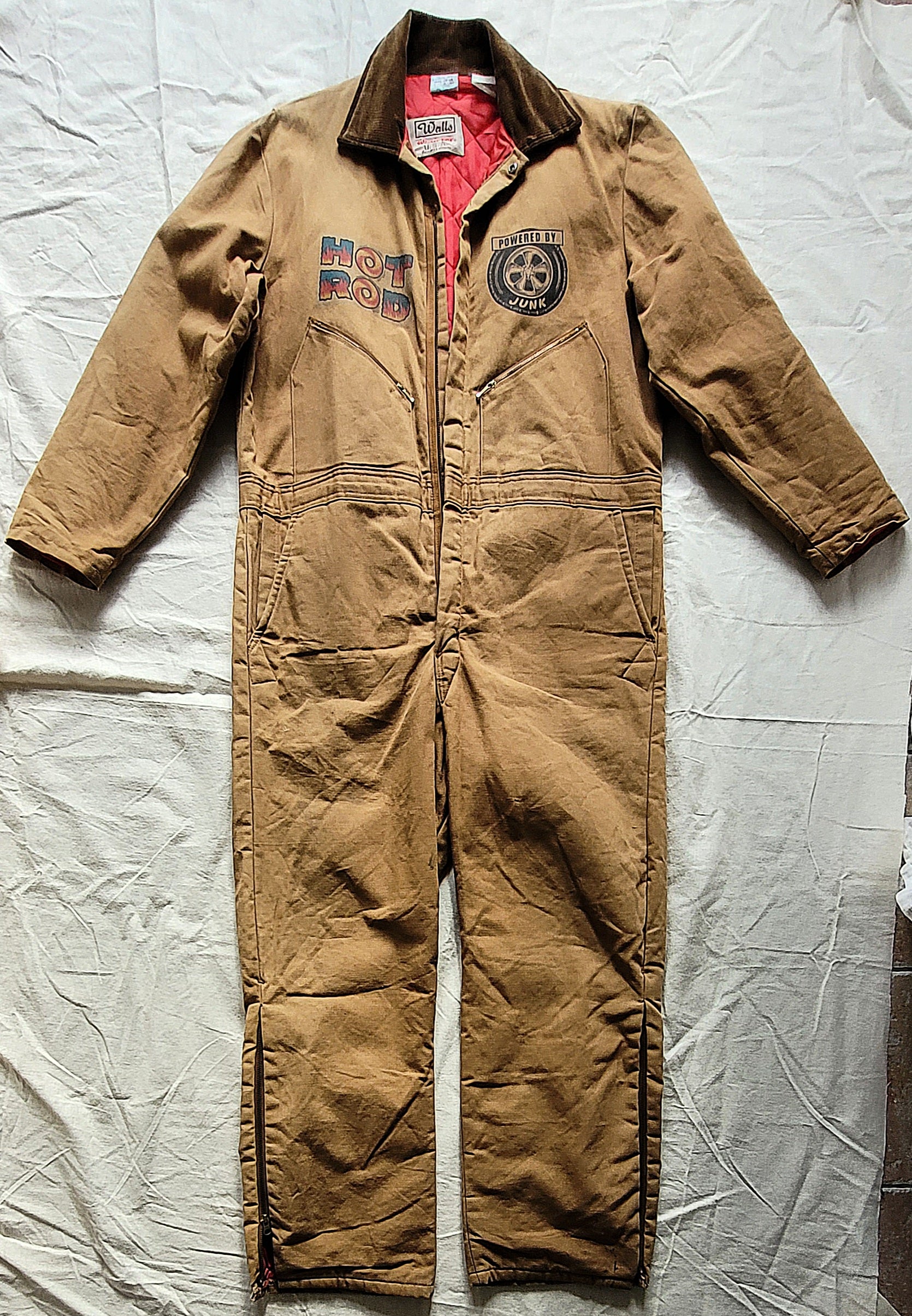 Coverall WALLS doublure matelassée peinte à la main Dragster " GRAGMASTER" - PUNK & COTON