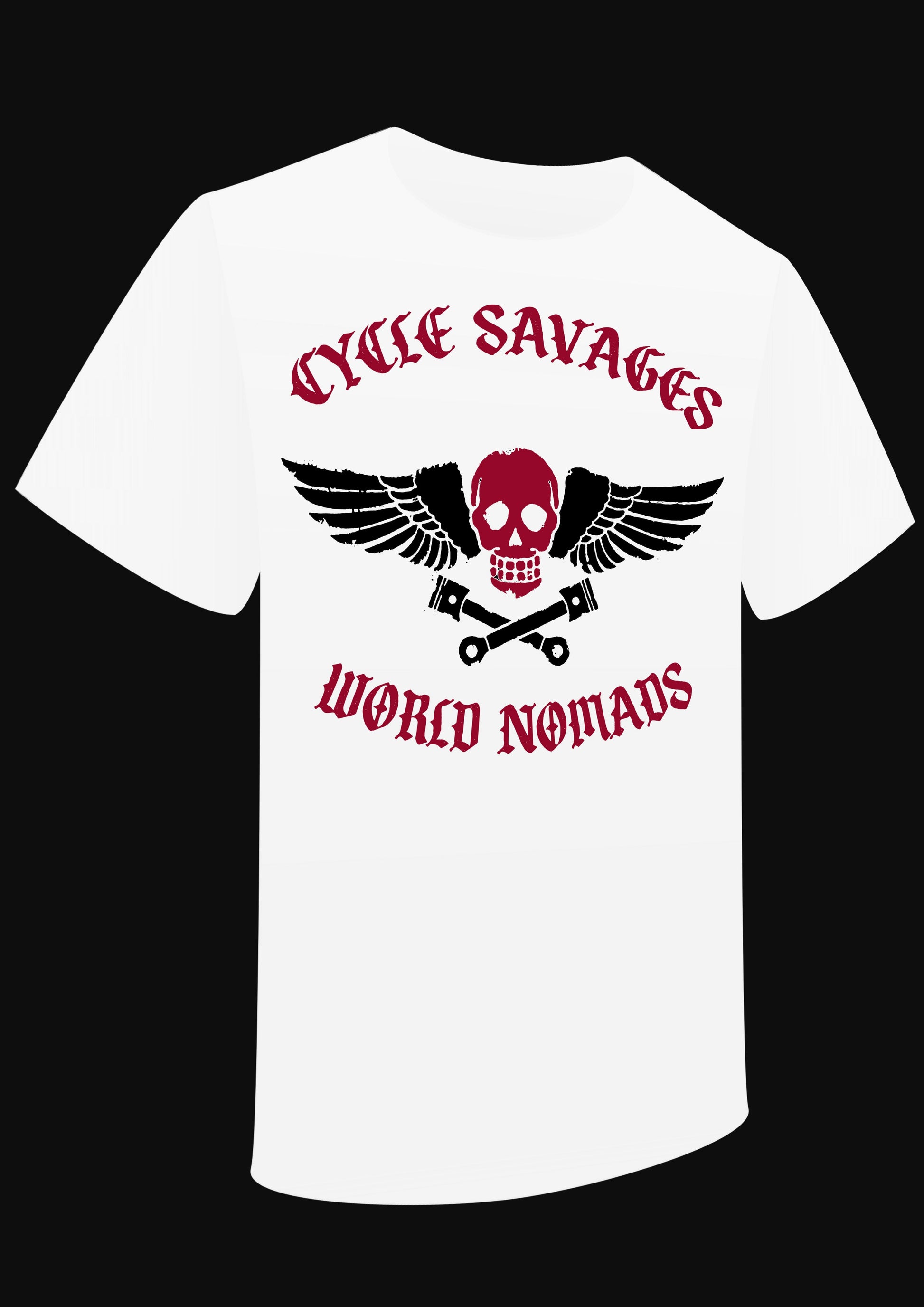 T-Shirt " Cycle savages" world nomads - PUNK & COTON