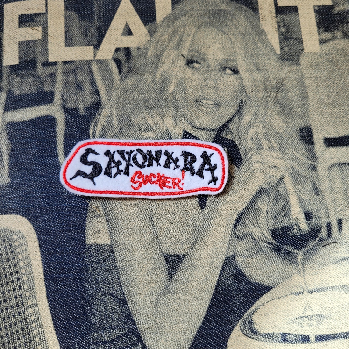 Patch Brodé Sayonara sucker! - PUNK & COTON