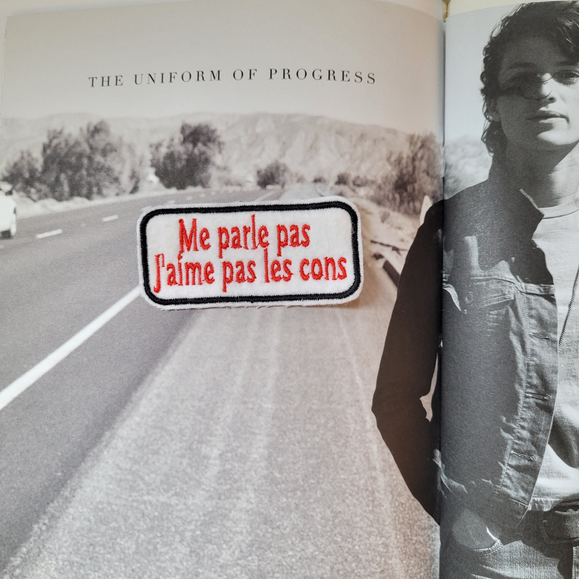 Patch Brodé Me parle pas J'aime pas les cons VERSION ROUGE/BLACK - PUNK & COTON