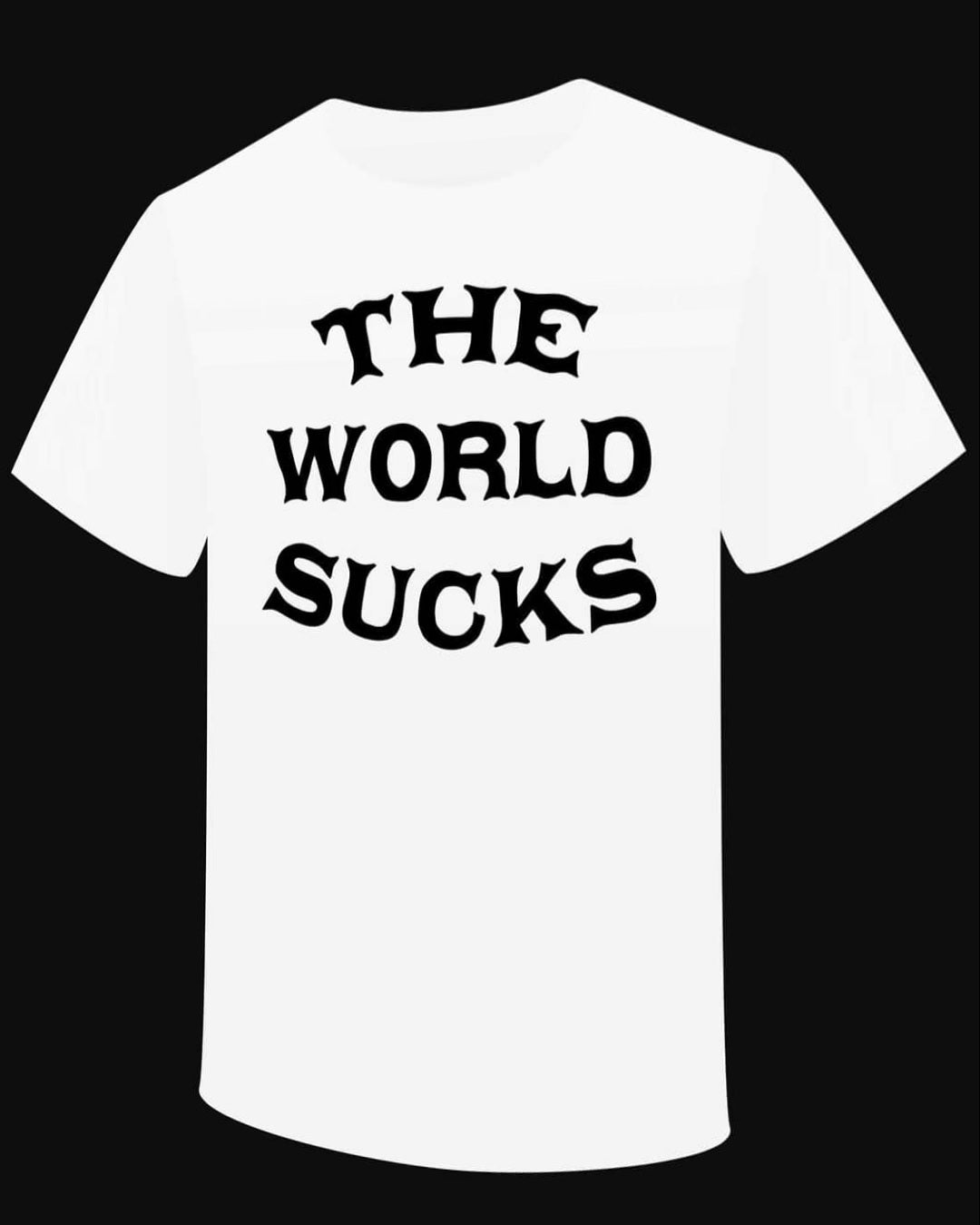 T-shirt "The World Sucks" - PUNK & COTON