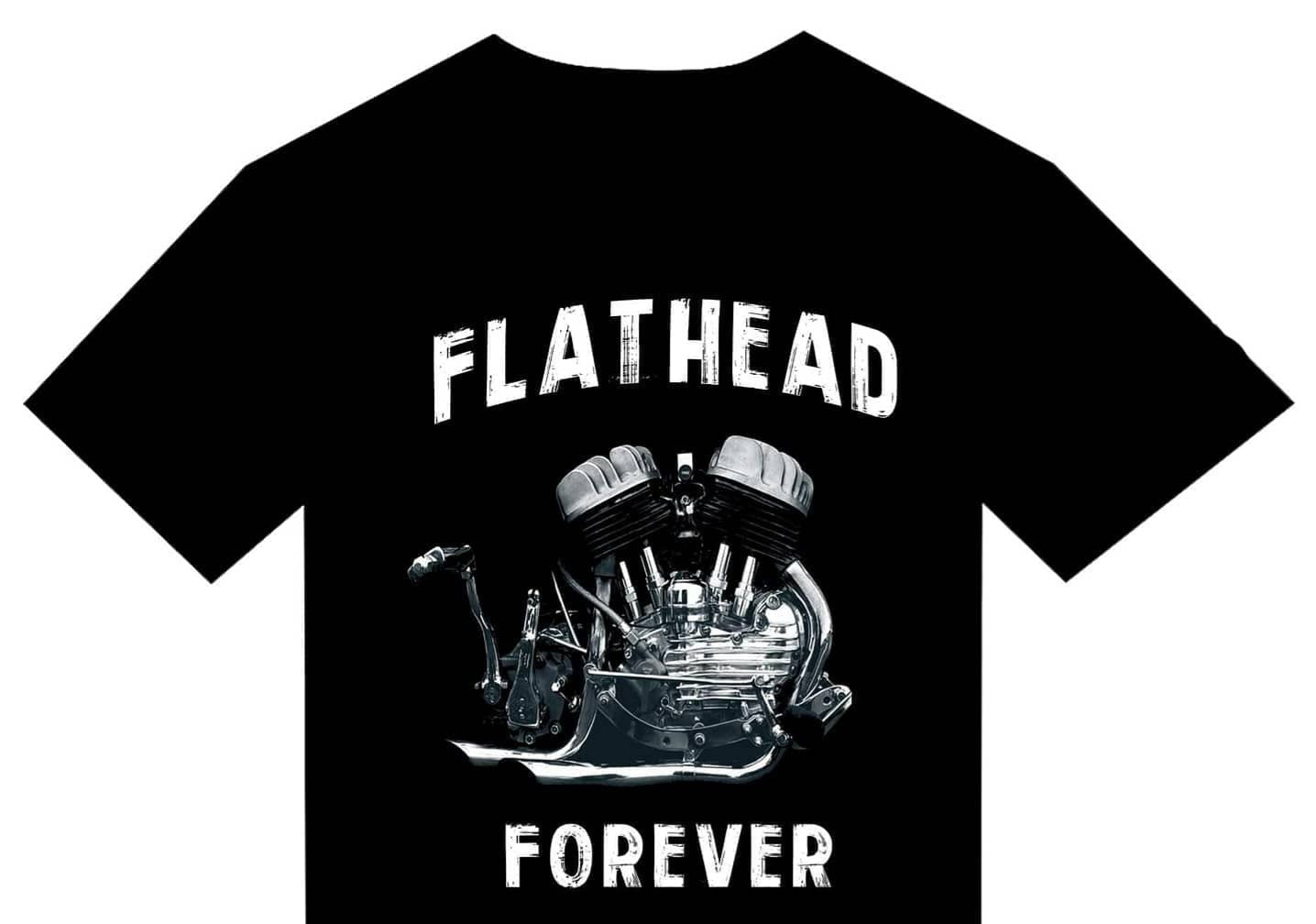T-shirt "Flathead Forever" MOTORCYCLE - PUNK & COTON
