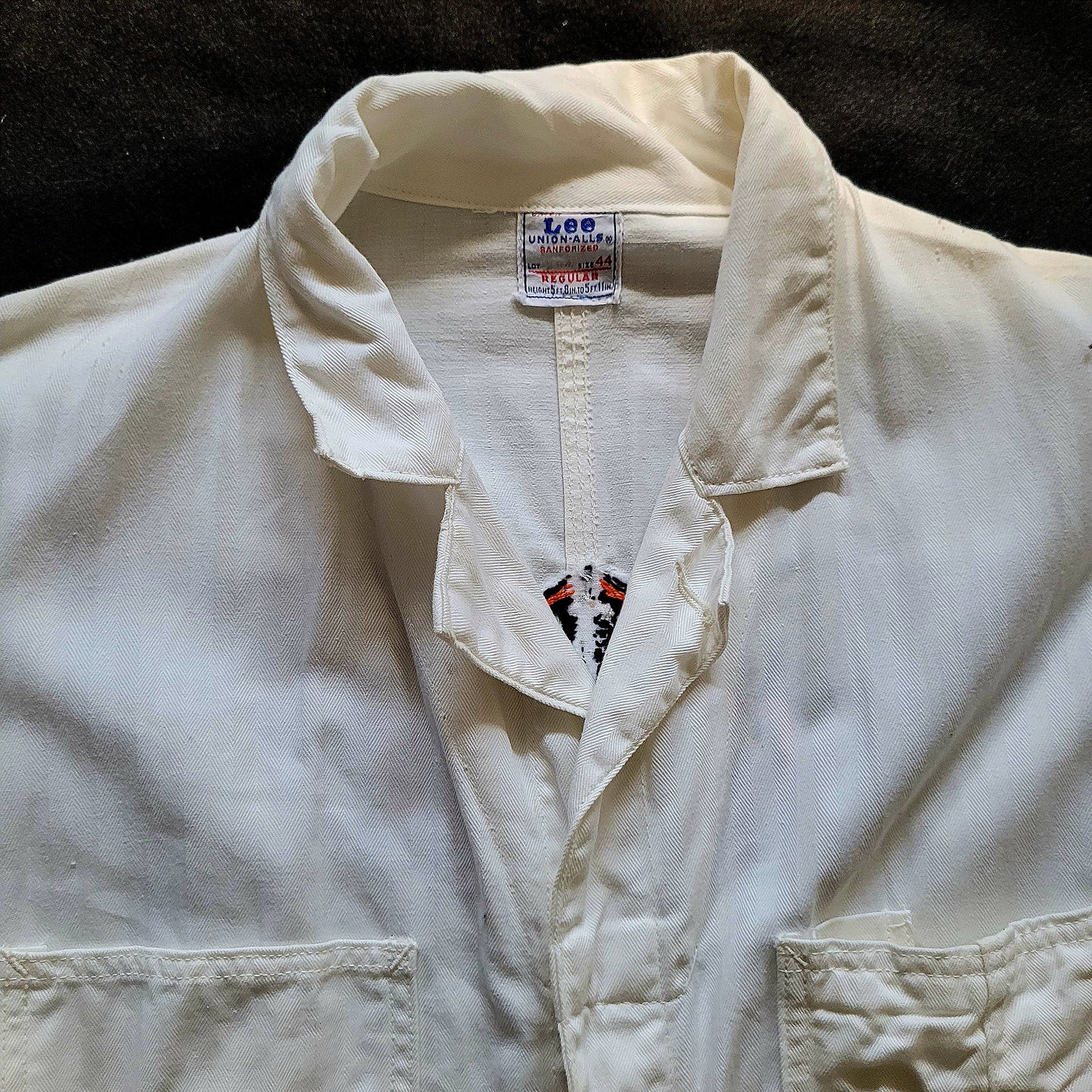 Coverall 40's LEE UNION-ALLS HBT hand embroidered chainstitch method combinaison  brodée à la main HARLEY-DAVIDSON - PUNK & COTON