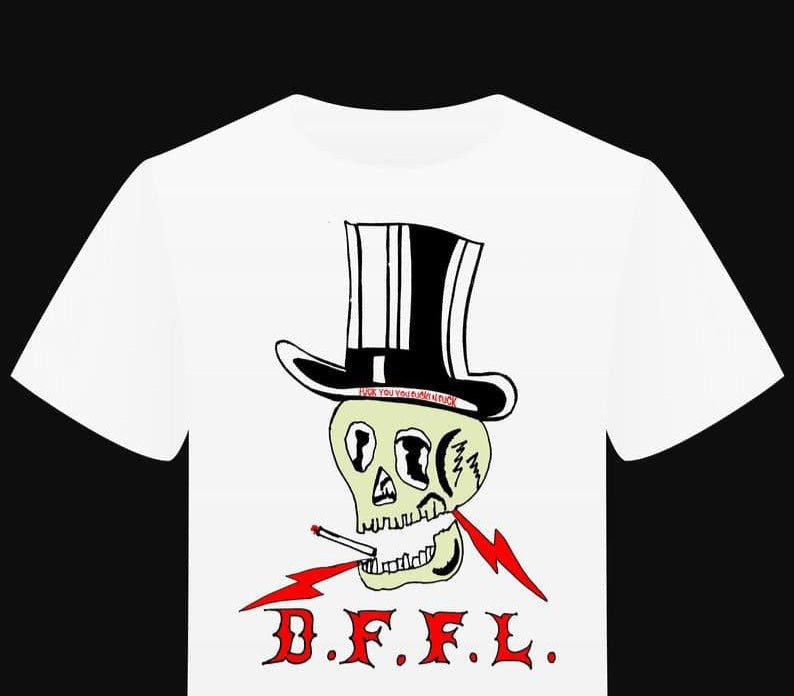 T-shirt "D.F.F.L. Skull" - PUNK & COTON