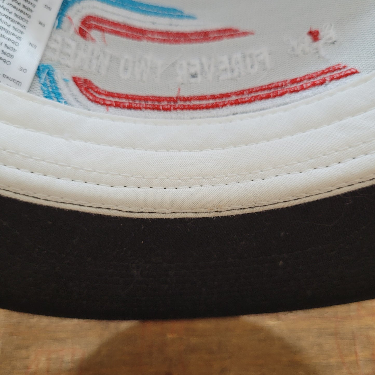 Trucker Cap  Brodé "FOREVER TWO WHEELS" Version Fond Noir / Blanc - PUNK & COTON