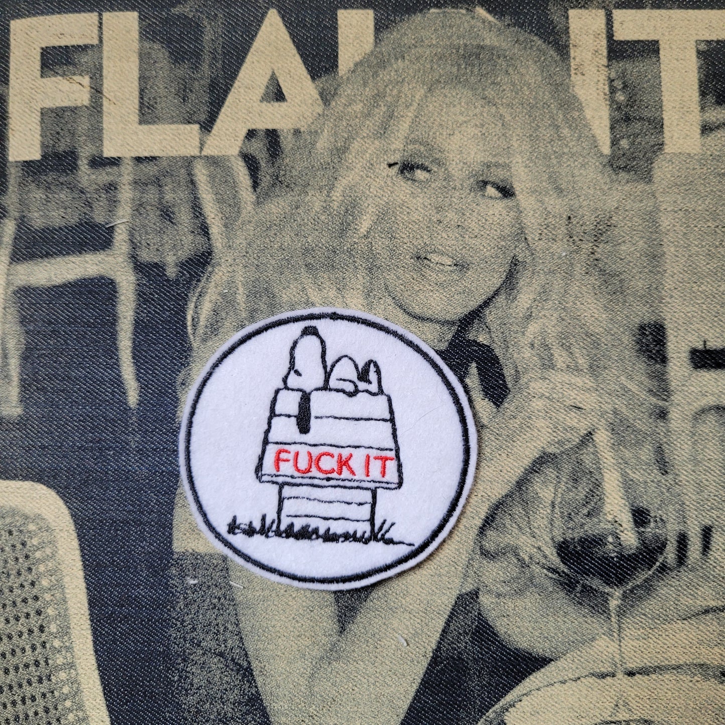 Patch Brodé Snoopy Fuck it - PUNK & COTON