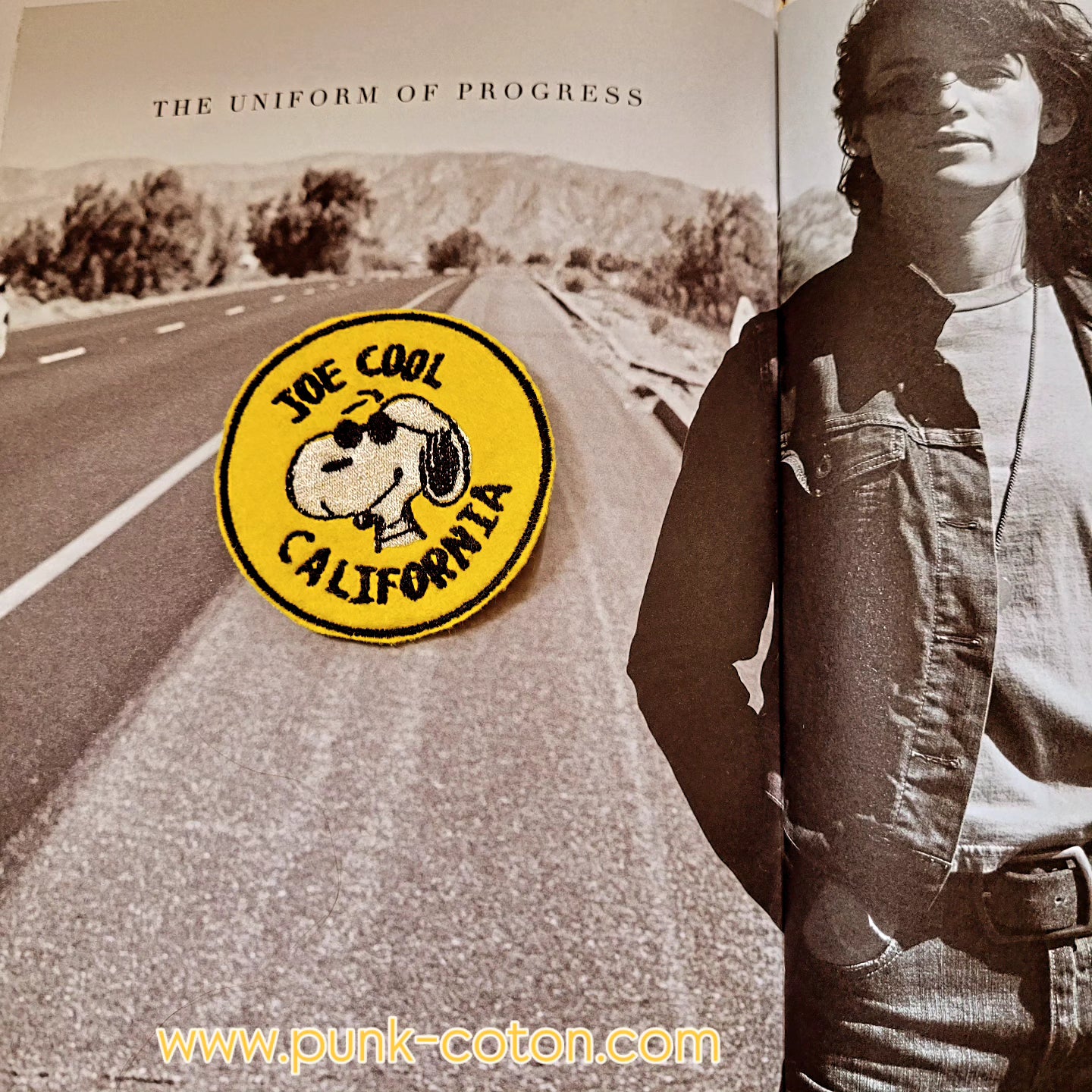 Patch Brodé Snoopy "Joe  Cool Caliornia" - PUNK & COTON