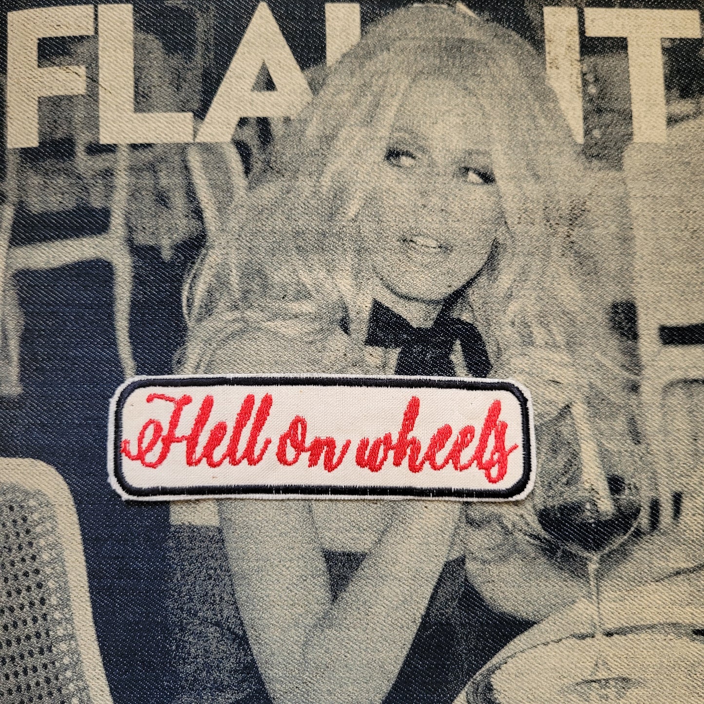 Patch Brodé "Hell on wheels" Perfect on your cut EN COTON - PUNK & COTON