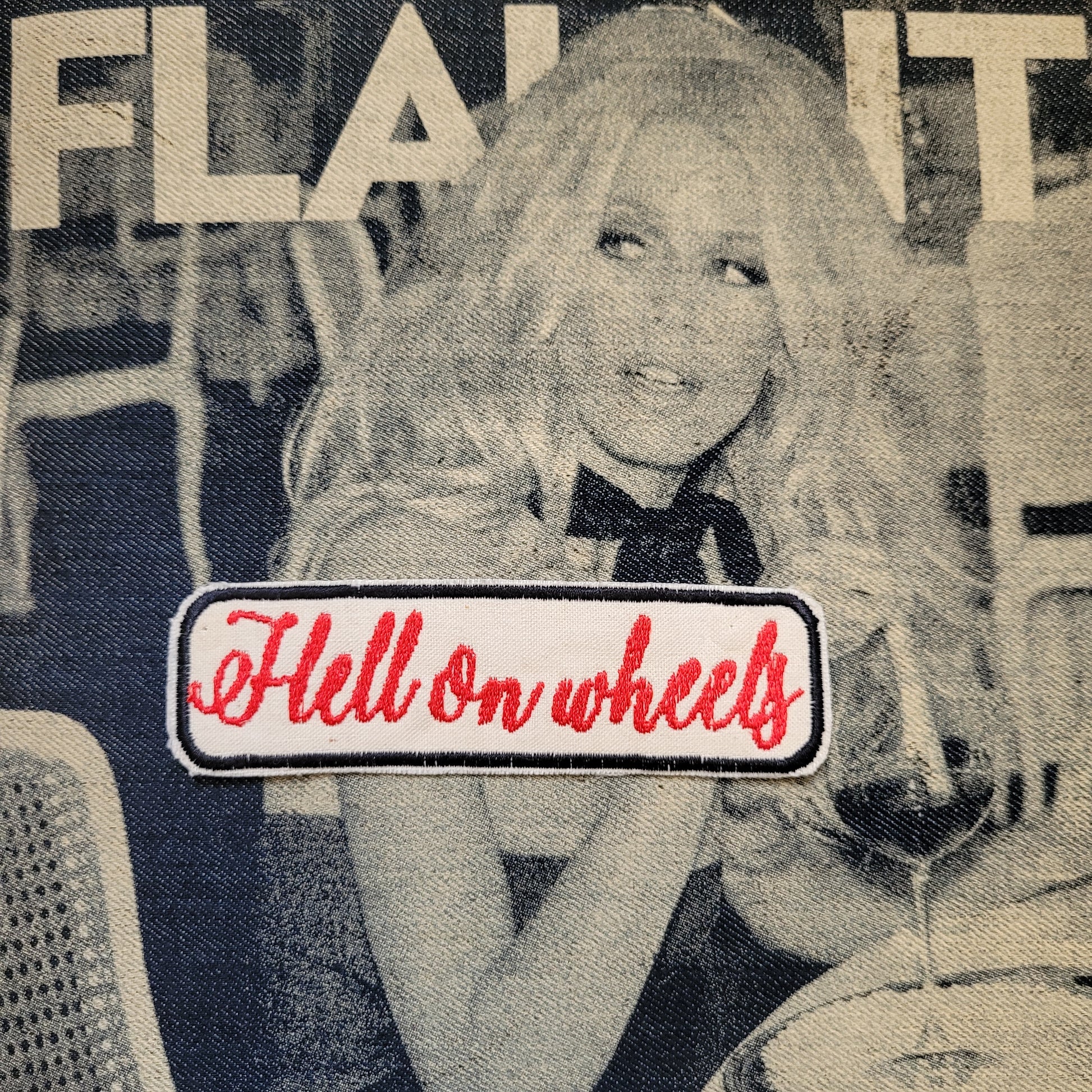 Patch Brodé "Hell on wheels" Perfect on your cut EN COTON - PUNK & COTON
