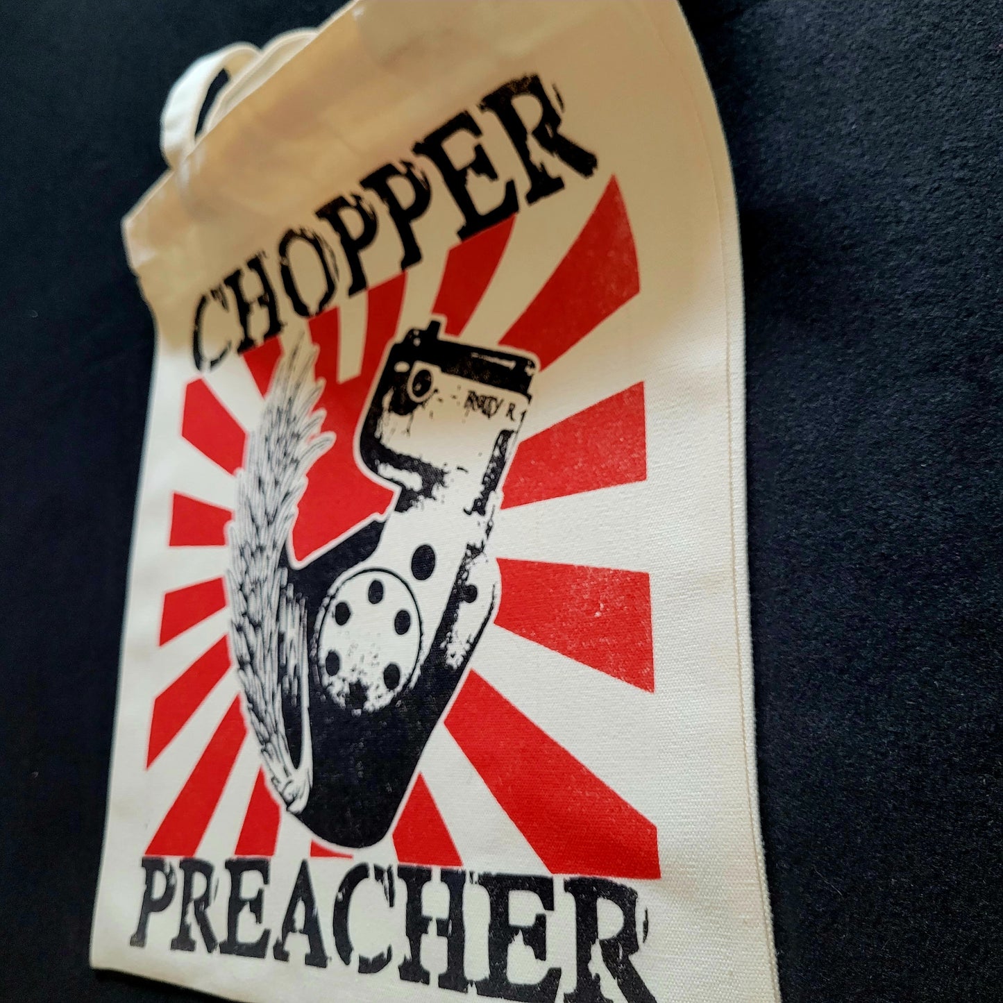 Eco Tote Bag "CHOPPER PREACHER" - PUNK & COTON
