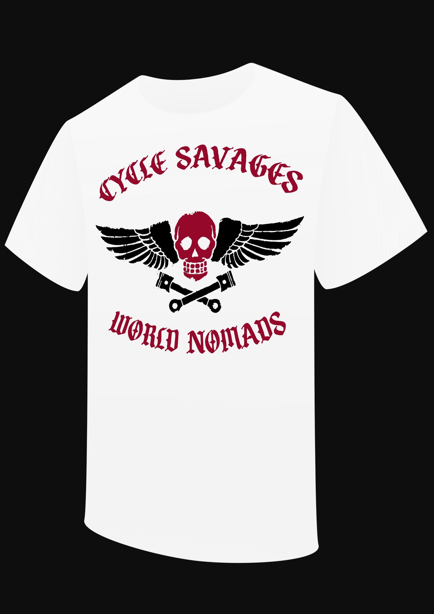 T-Shirt " Cycle savages" world nomads - PUNK & COTON