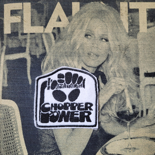 Patch Brodé Chopper Power Version Black & White - PUNK & COTON