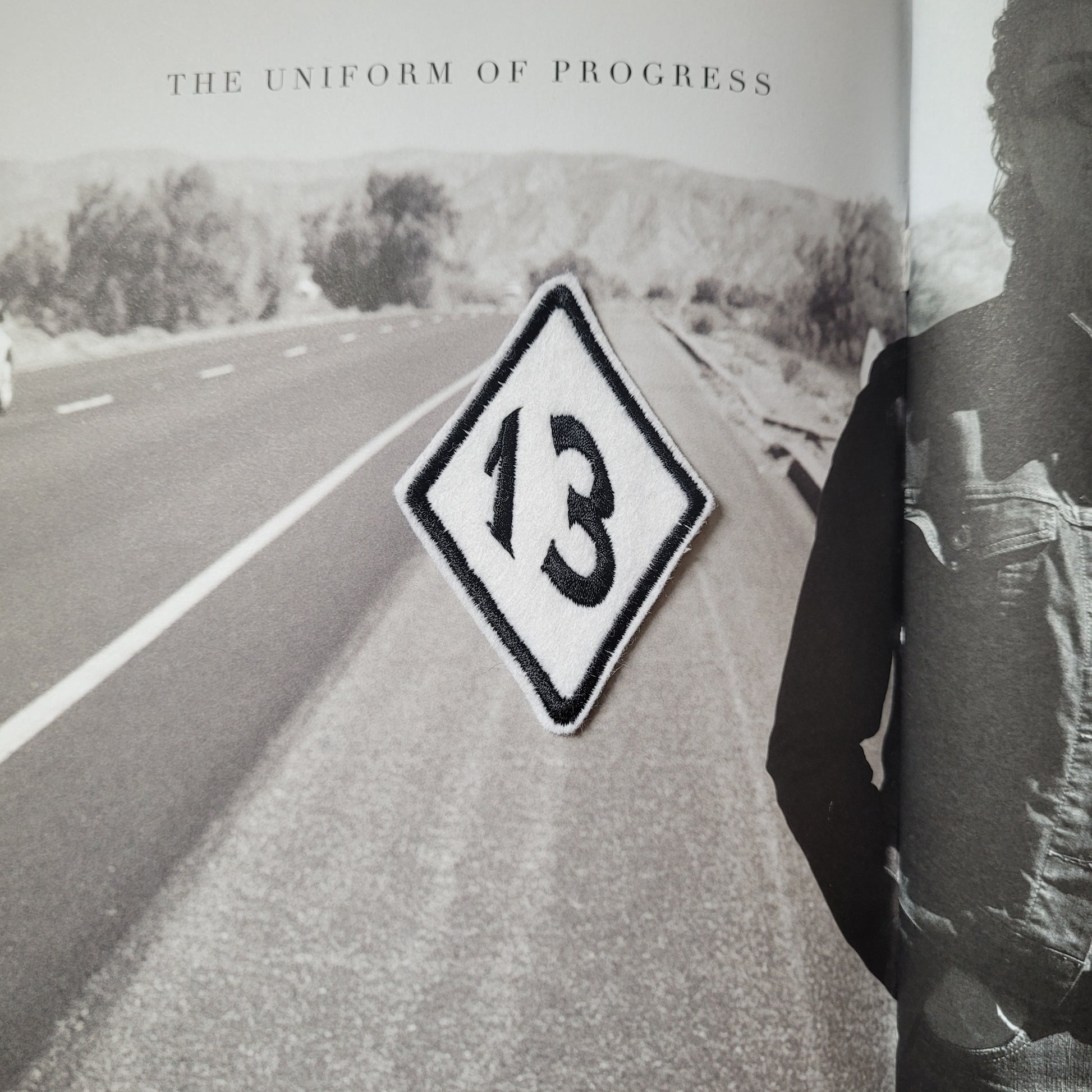 Patch Brodé 13 LOSANGE (Version Blanche) - PUNK & COTON