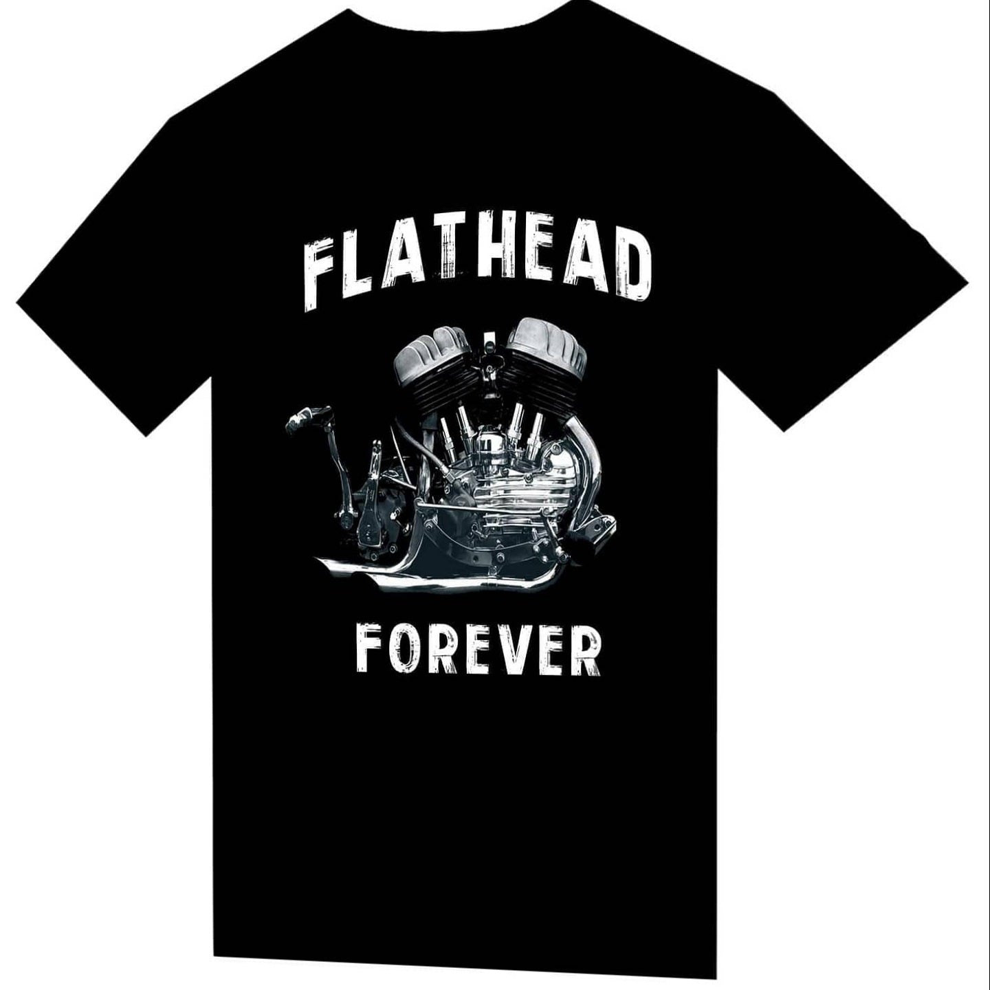 T-shirt "Flathead Forever" MOTORCYCLE - PUNK & COTON