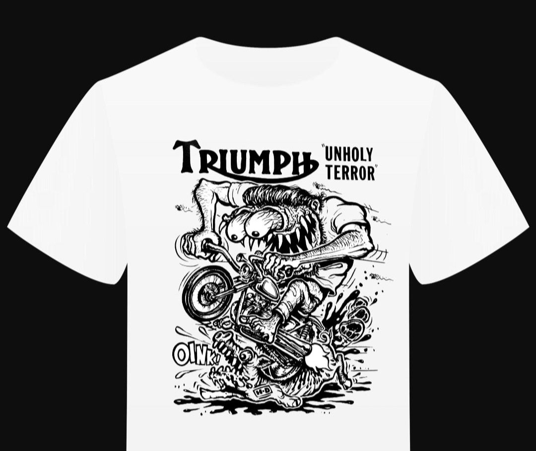 T-Shirt "Unholy Terror Triumph "Hommage à Ed Roth - PUNK & COTON