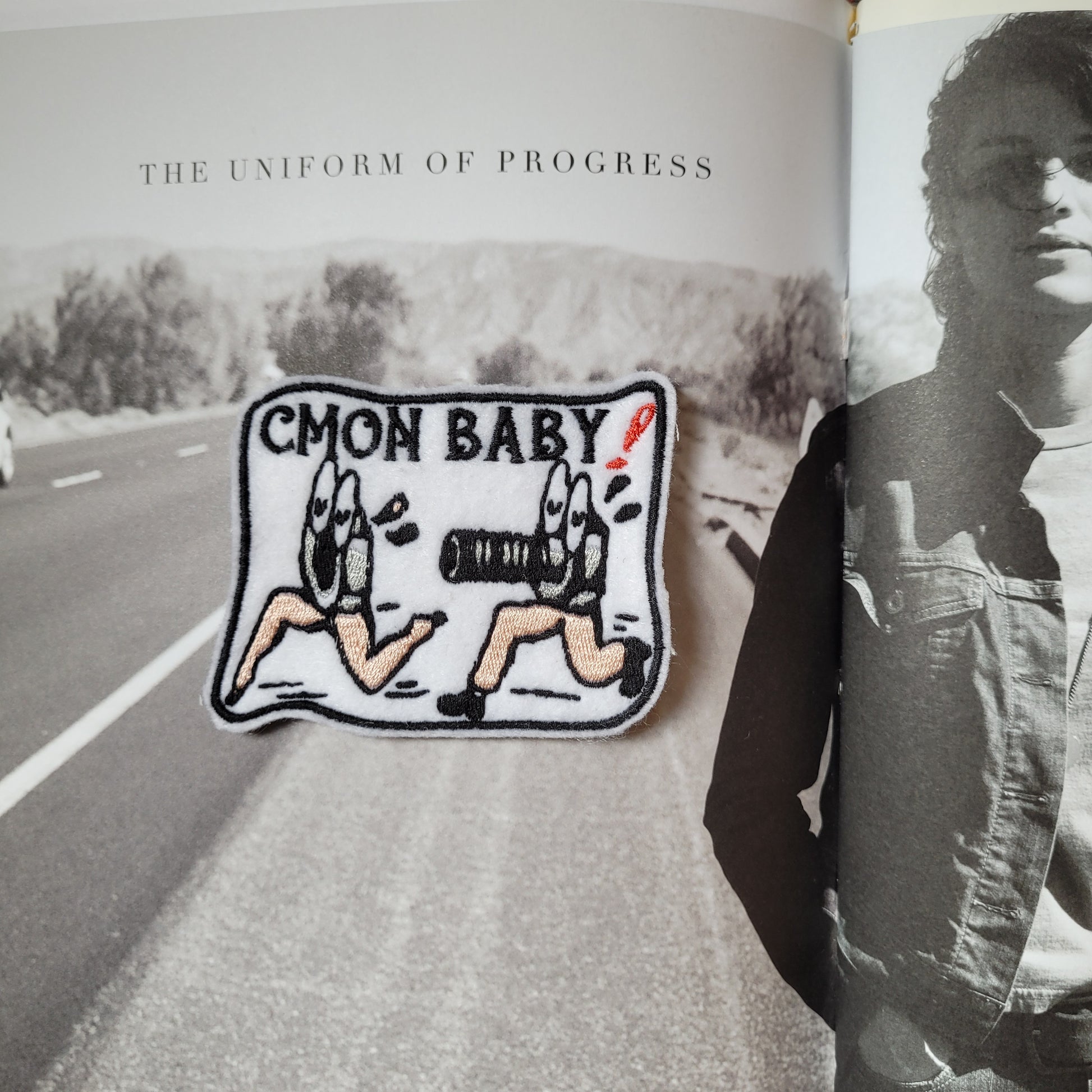 Patch brodé "C'mon baby!" Boulon / Écrou - PUNK & COTON