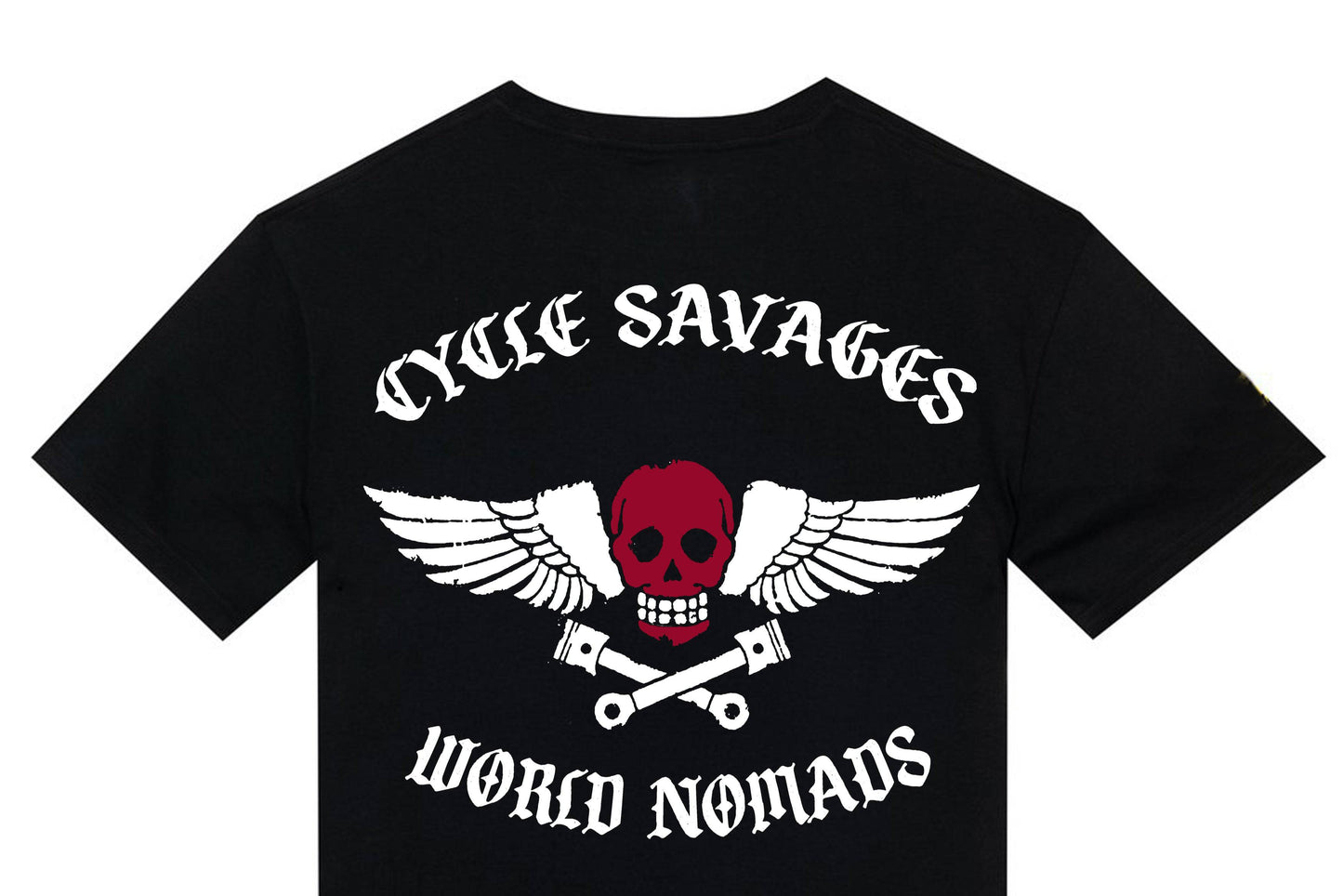 T-shirt "Cycle savages " WORLD NOMADS - PUNK & COTON