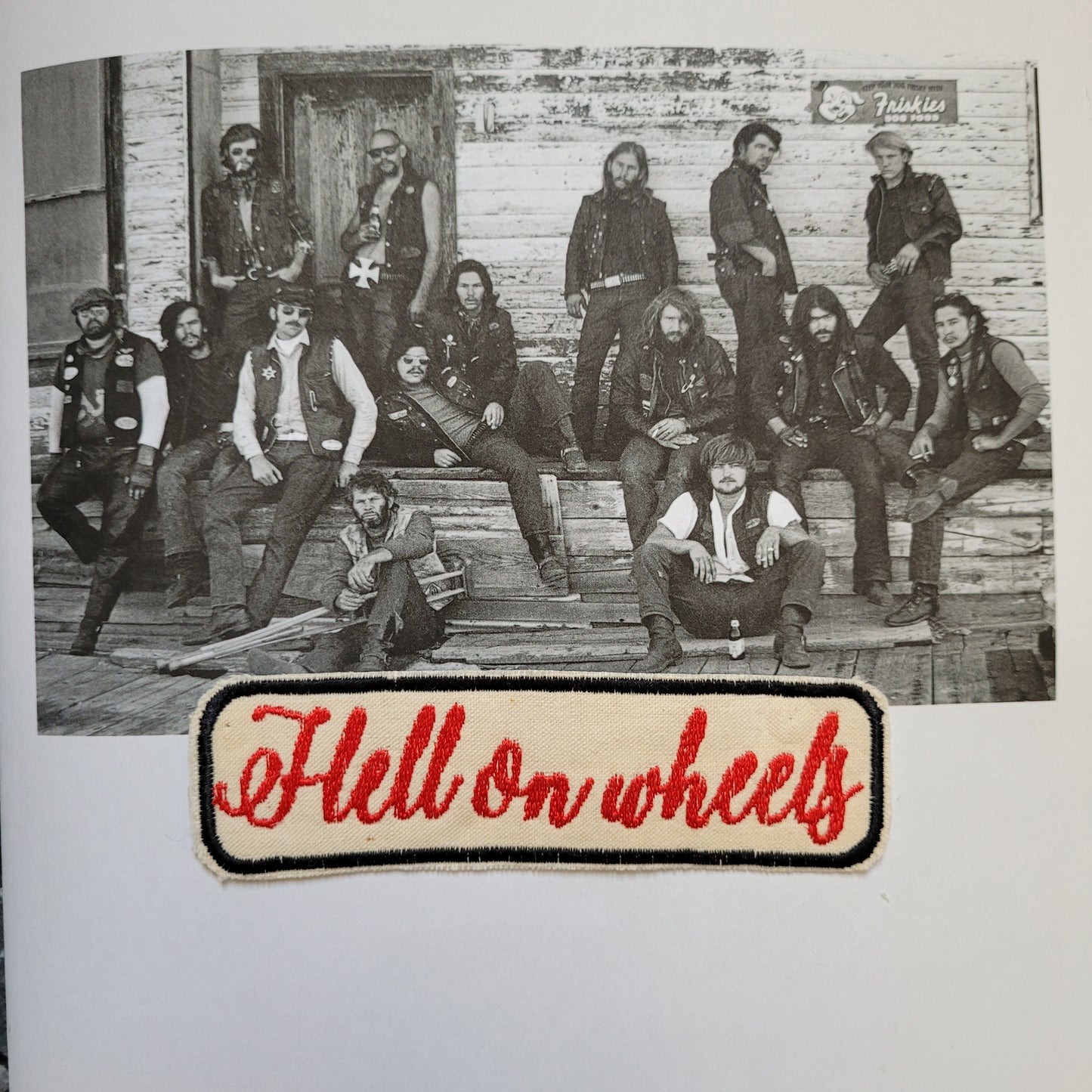 Patch Brodé "Hell on wheels" Perfect on your cut EN COTON - PUNK & COTON