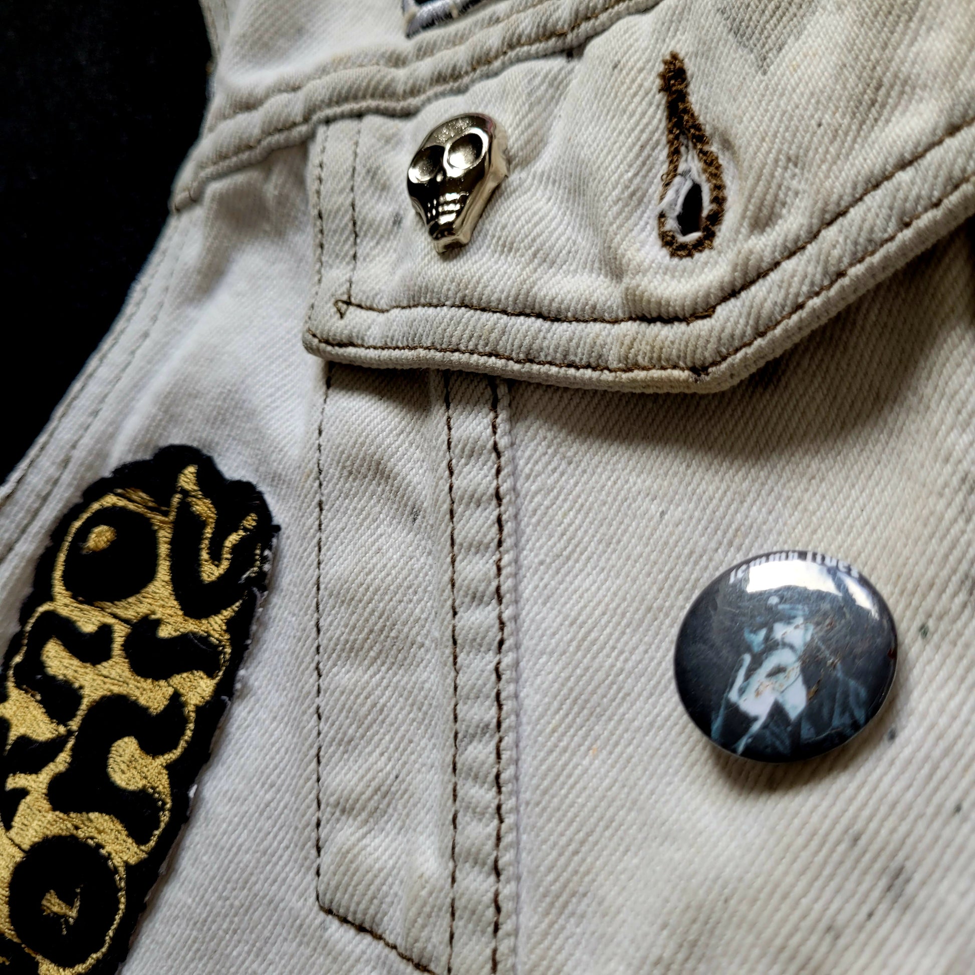 "STONED RIDERS JOSHUA TREE CAL."Handembroidery Levi's Jacket - PUNK & COTON