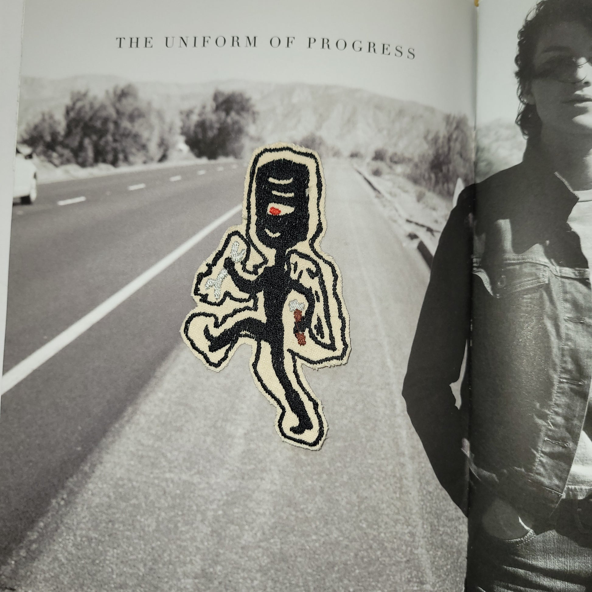 Patch Brodé "Piston worke"r EN VIEUX TISSU COTON - PUNK & COTON