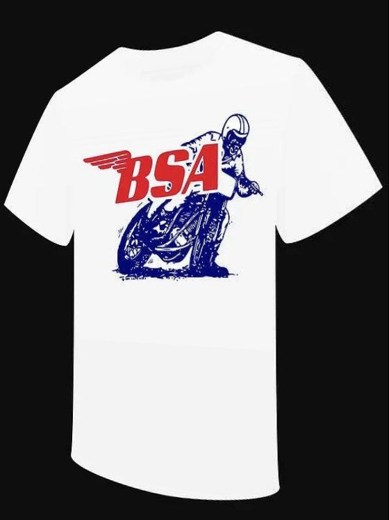T-Shirt "BSA" BIKE race - PUNK & COTON