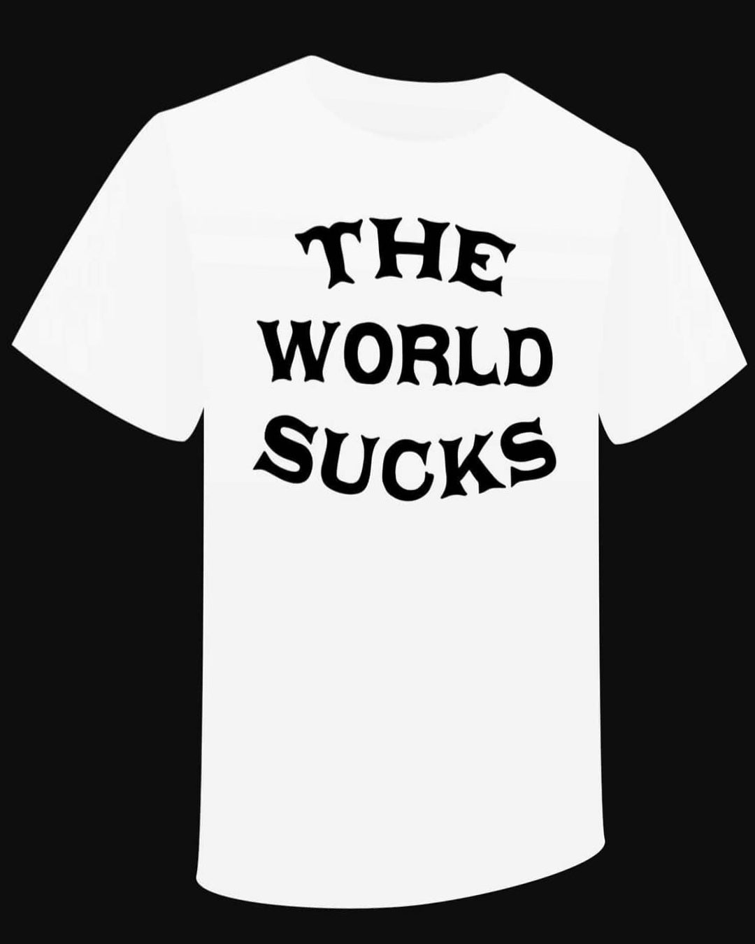 T-shirt "The World Sucks" - PUNK & COTON
