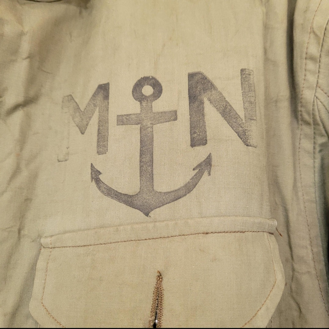 3rd/ème Deadstock french navy coat long N1 deck jacket / deadstock manteau de quart de la Marine nationale COULANGE MAYENNE