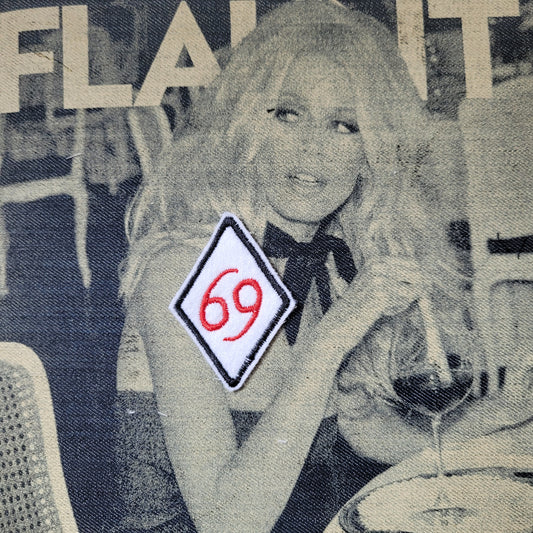 Patch Brodé 69 LOSANGE ( version chiffre fin) - PUNK & COTON