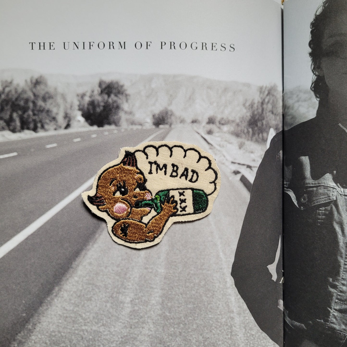 Patch Brodé "I'm Bad Baby" My Boy Punk and Coton SUR VIEUX TISSU COTON - PUNK & COTON