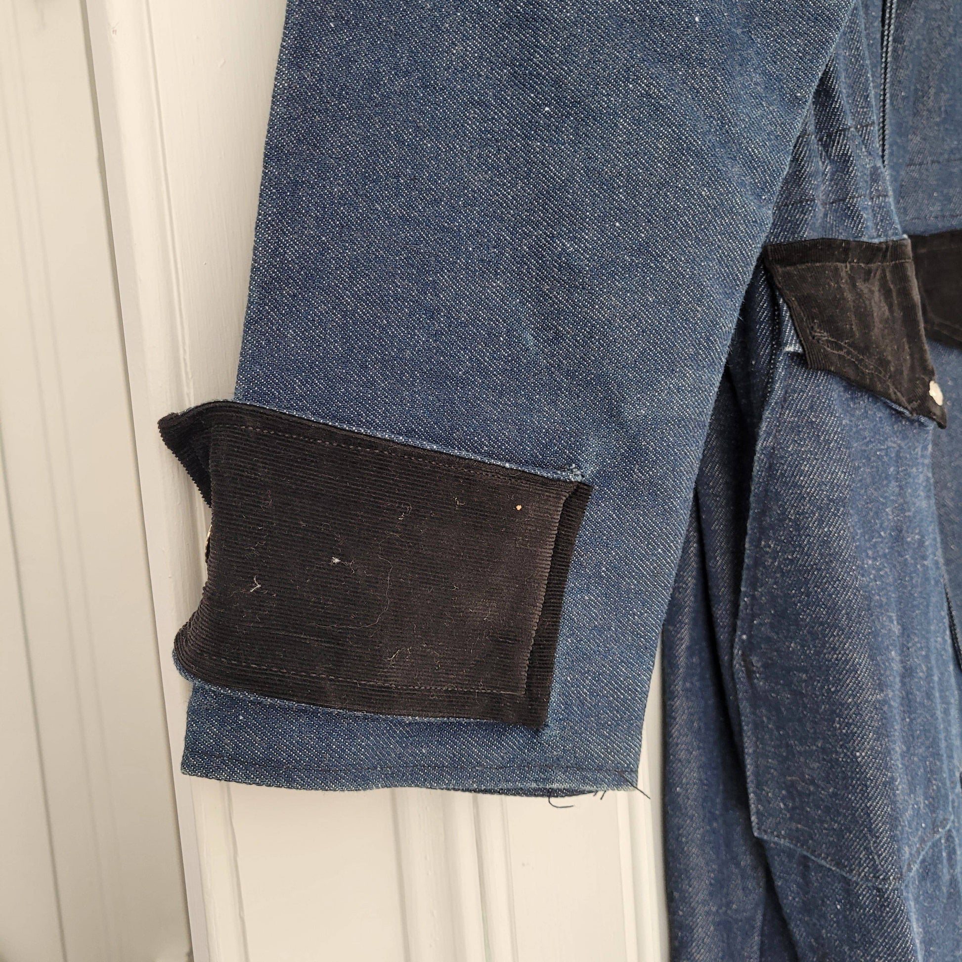 Long rider denim raincoat / impermeable en jean long moto, cavalier - L'Insoumis Clothing