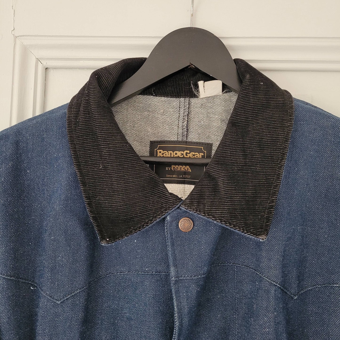 Long rider denim raincoat / impermeable en jean long moto, cavalier - L'Insoumis Clothing