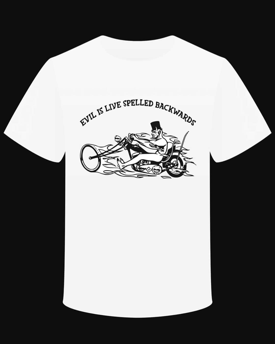 T-shirt "Evil is live spelled backwards" - L'Insoumis Clothing